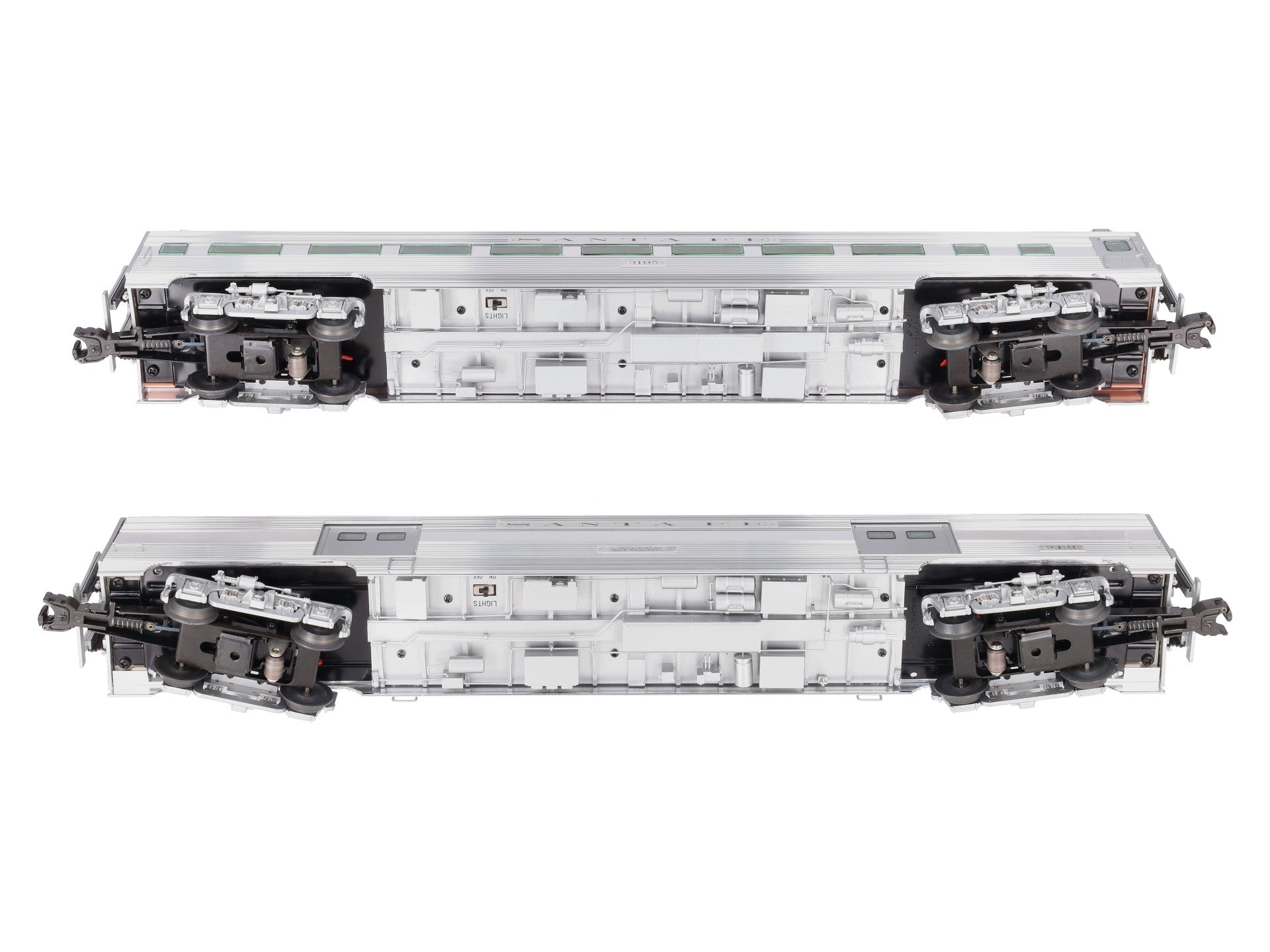 Lionel 6-25408 O Gauge Santa Fe El Capitan Aluminum Passenger Set LN/Box