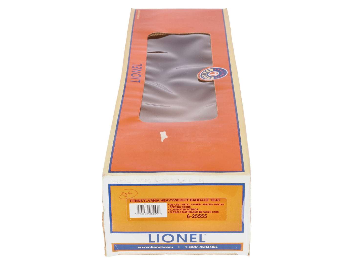 Lionel 6-255555 O Gauge Pennsylvania PRR Heavyweight Baggage Car #6048 (2-Rail) VG/Box