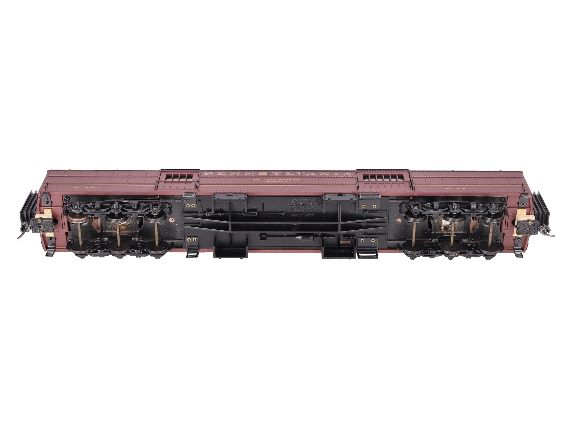 Lionel 6-255555 O Gauge Pennsylvania PRR Heavyweight Baggage Car #6048 (2-Rail) VG/Box