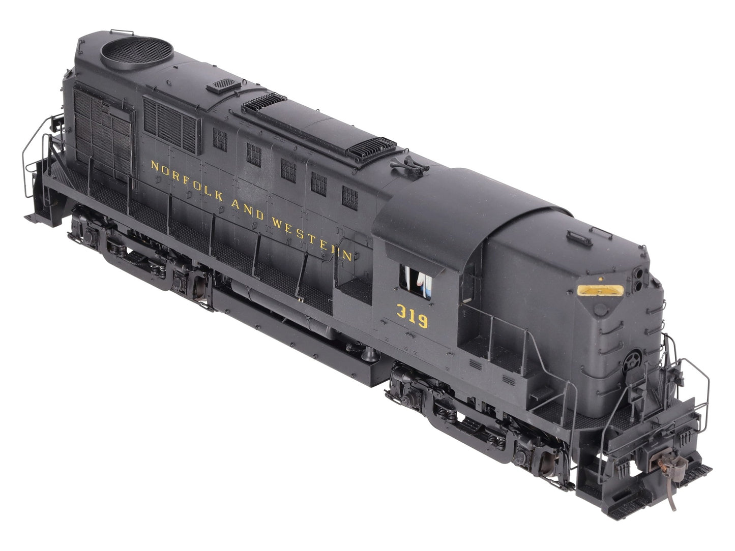 Car & Loco Shops O 2-Rail Custom BRASS N&W RS-11 High Hood Diesel Engine #319/Box
