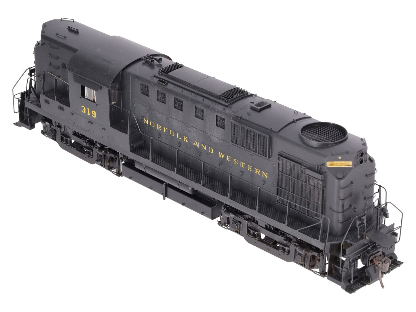 Car & Loco Shops O 2-Rail Custom BRASS N&W RS-11 High Hood Diesel Engine #319/Box