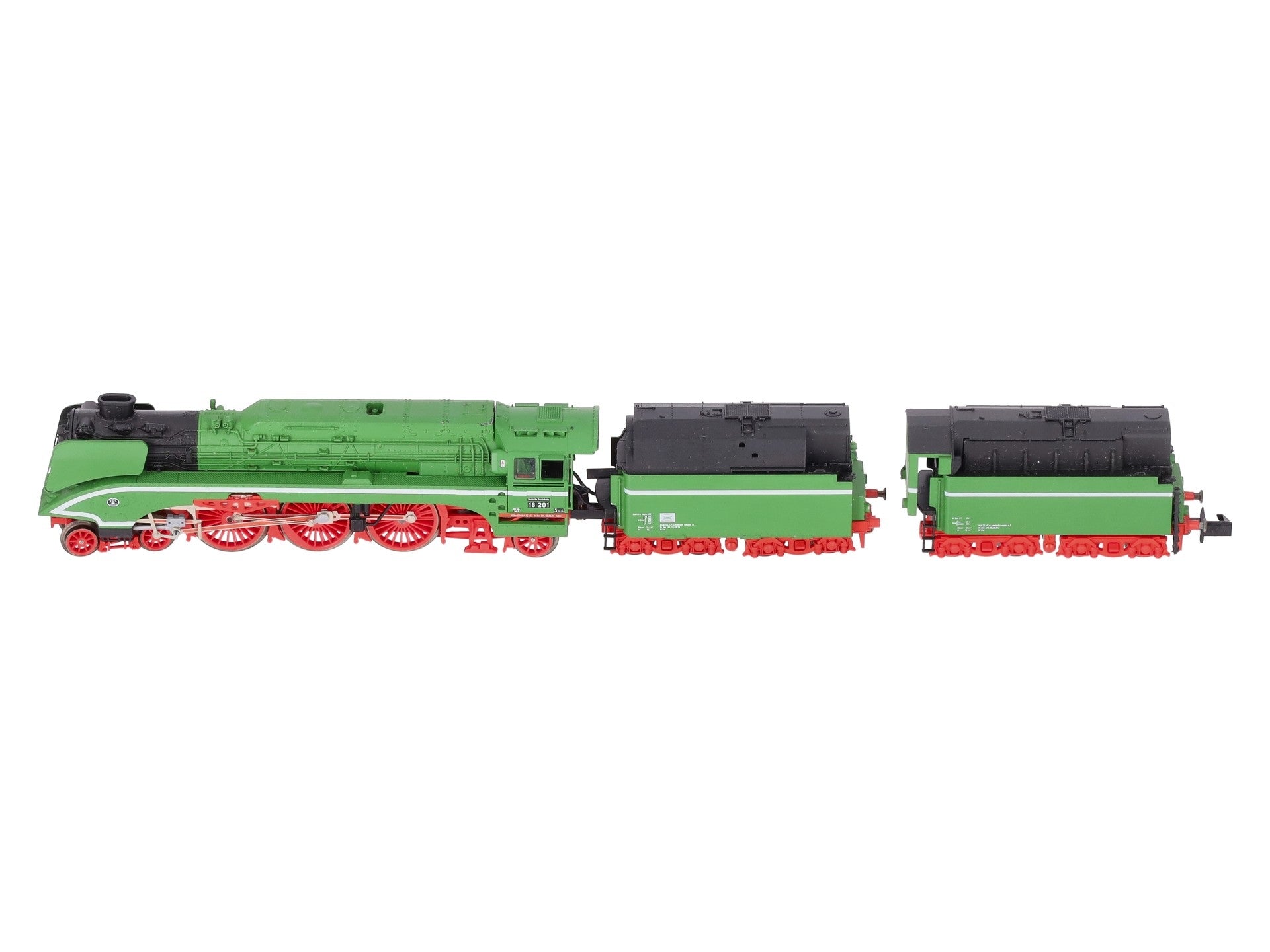 Arnold 2504 N Scale Brass DR 4-6-2 Steam Locomotive and Tenders #18201 VG/Box