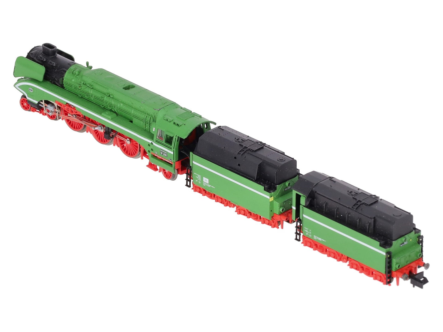 Arnold 2504 N Scale Brass DR 4-6-2 Steam Locomotive and Tenders #18201 VG/Box