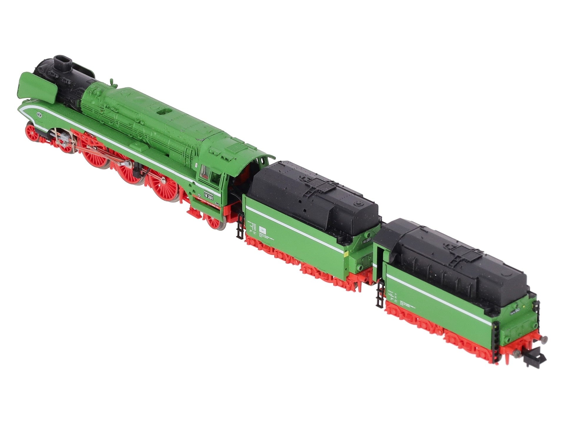 Arnold 2504 N Scale Brass DR 4-6-2 Steam Locomotive and Tenders #18201 VG/Box