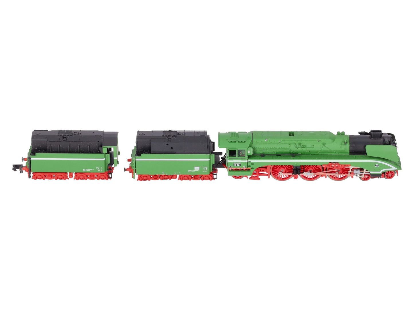 Arnold 2504 N Scale Brass DR 4-6-2 Steam Locomotive and Tenders #18201 VG/Box