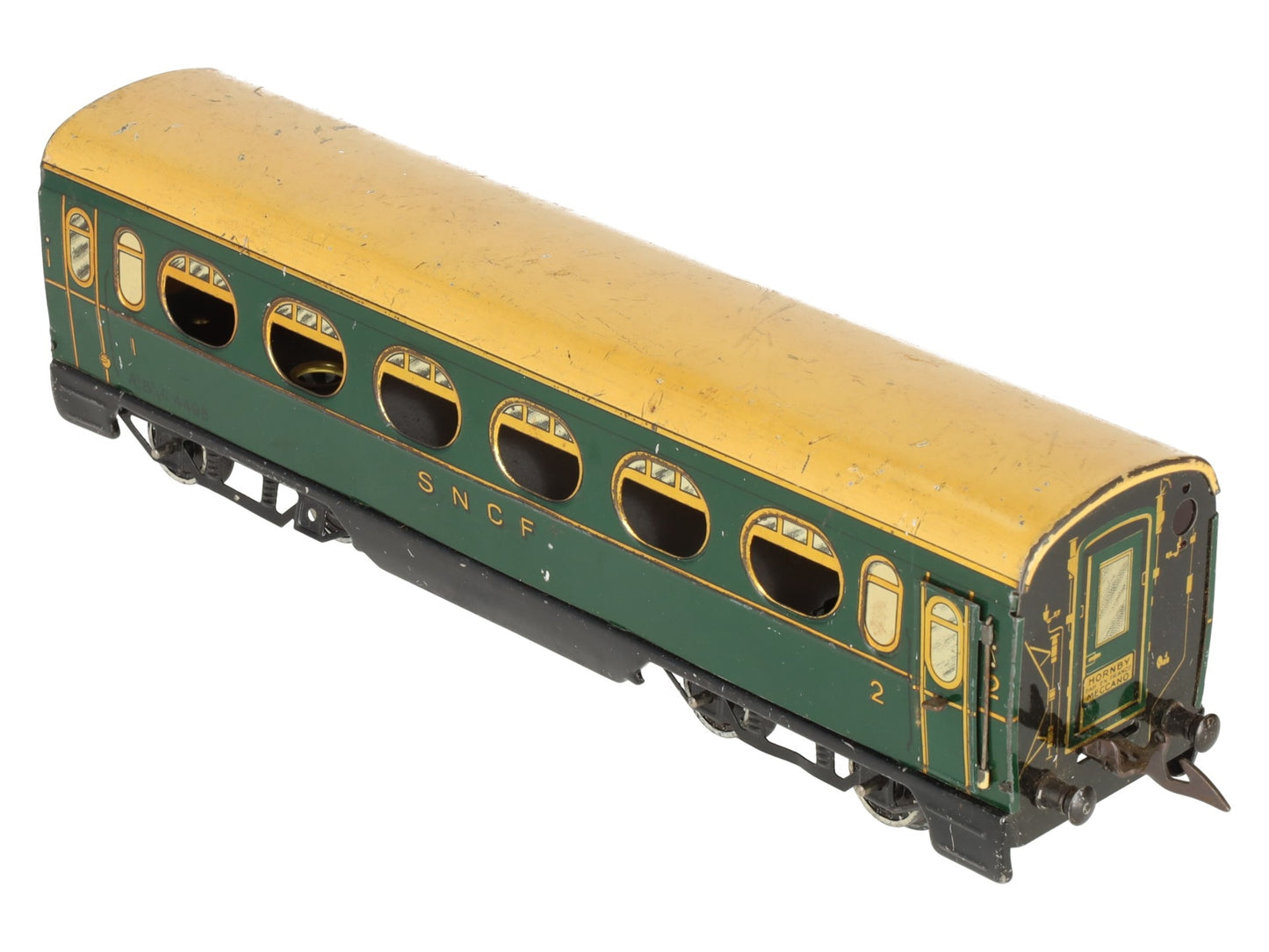 Hornby Vintage O Gauge SNCF 1st/2nd Passenger Coach Car VG