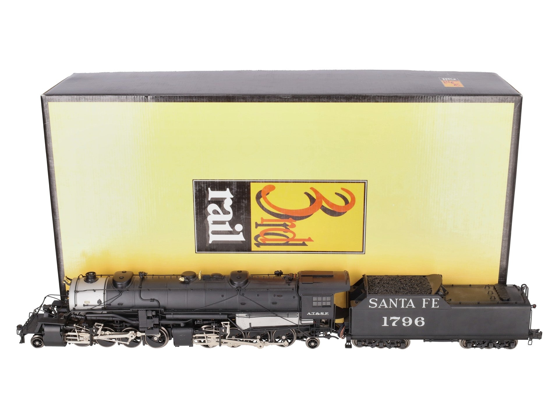 3rd Rail 1796 O Brass Santa Fe Y-3 2-8-8-2 Steam Locomotive & Tender #1796 EX/Box