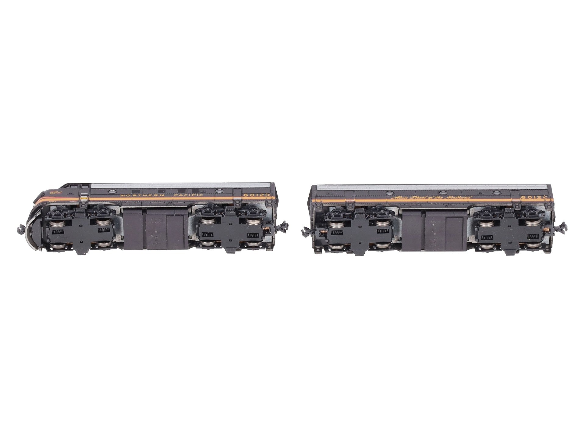 Kato 106-0423 N NP EMD F7 A/B Diesel Locomotive #6012D, 6012C (Set of 2) LN/Box