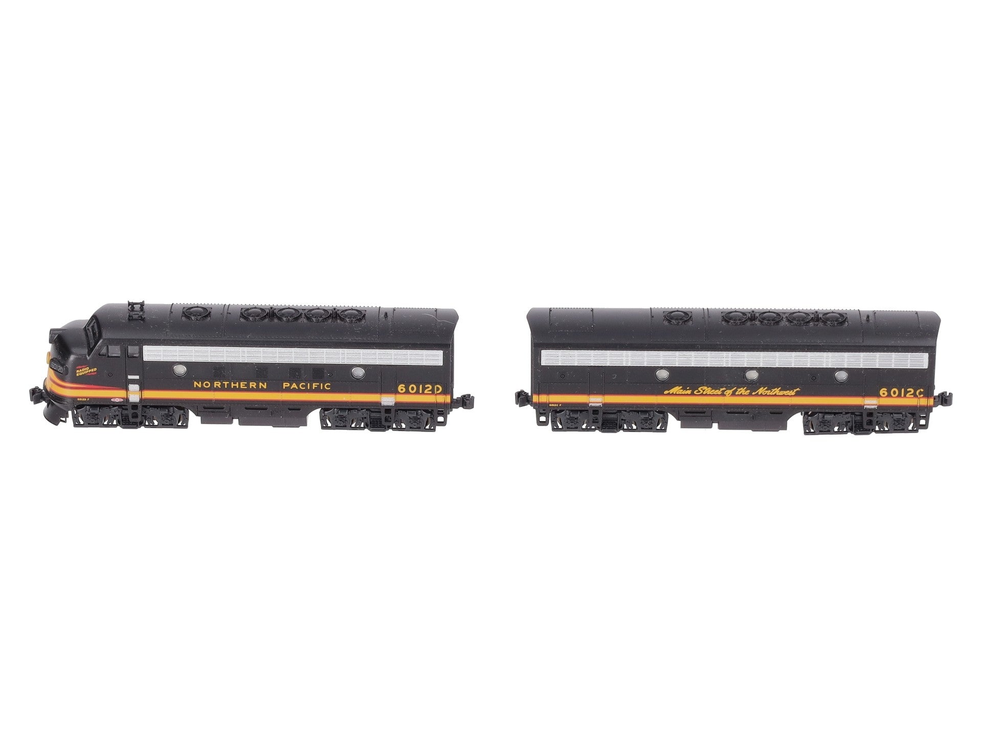 Kato 106-0423 N NP EMD F7 A/B Diesel Locomotive #6012D, 6012C (Set of 2) LN/Box