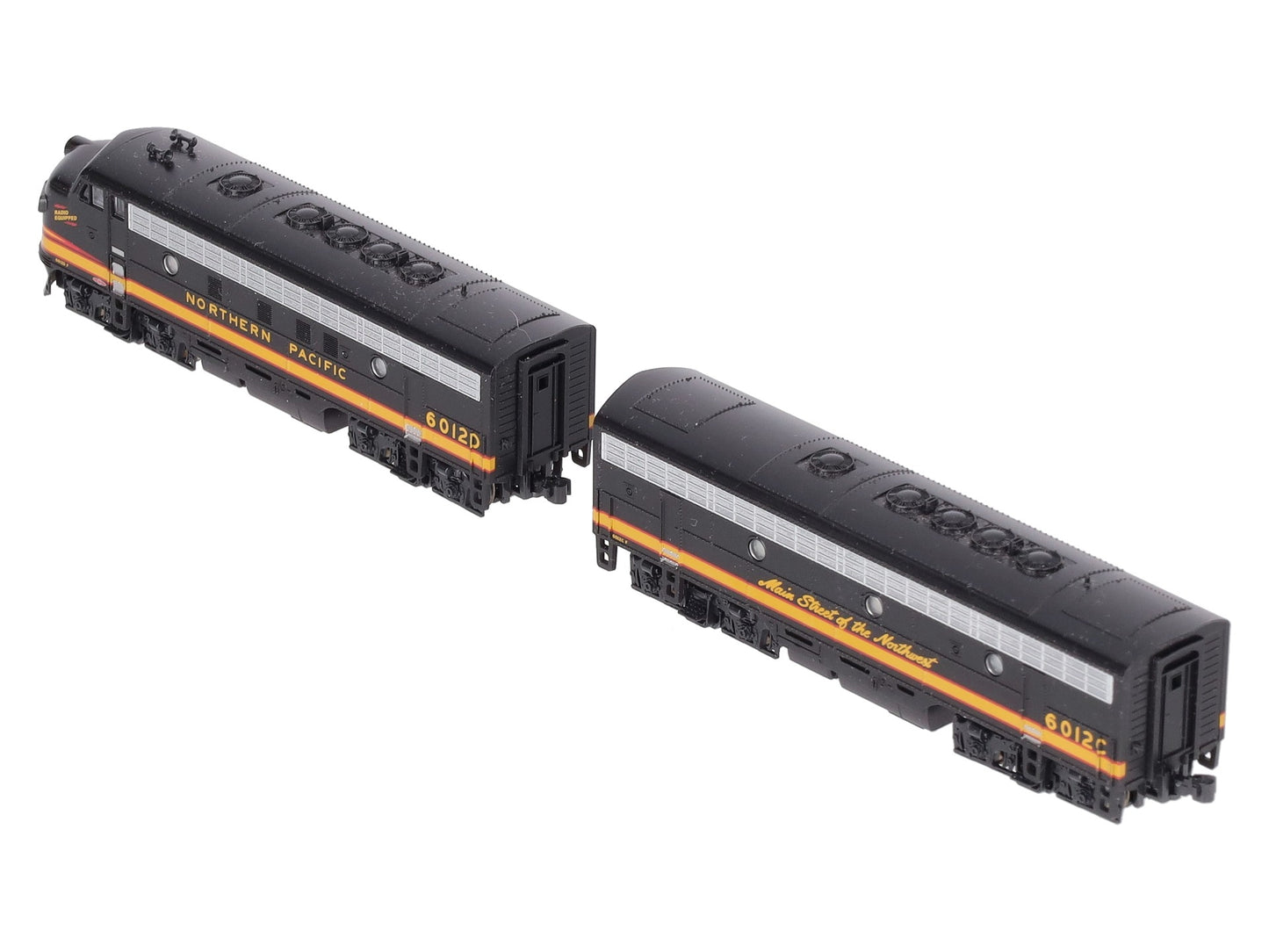 Kato 106-0423 N NP EMD F7 A/B Diesel Locomotive #6012D, 6012C (Set of 2) LN/Box