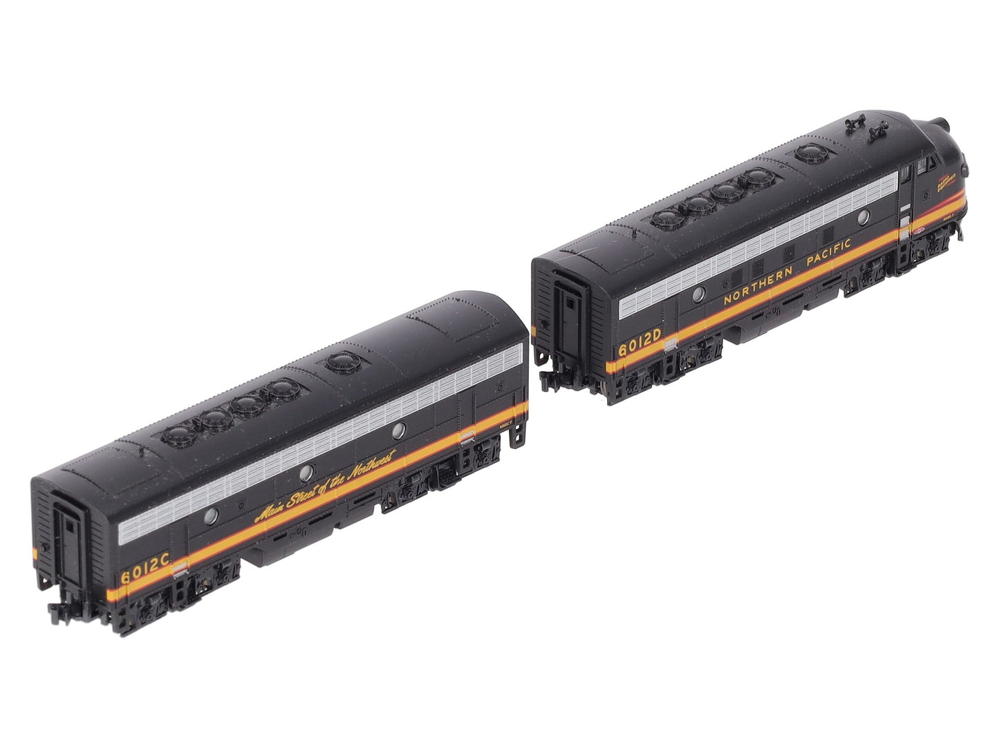 Kato 106-0423 N NP EMD F7 A/B Diesel Locomotive #6012D, 6012C (Set of 2) LN/Box