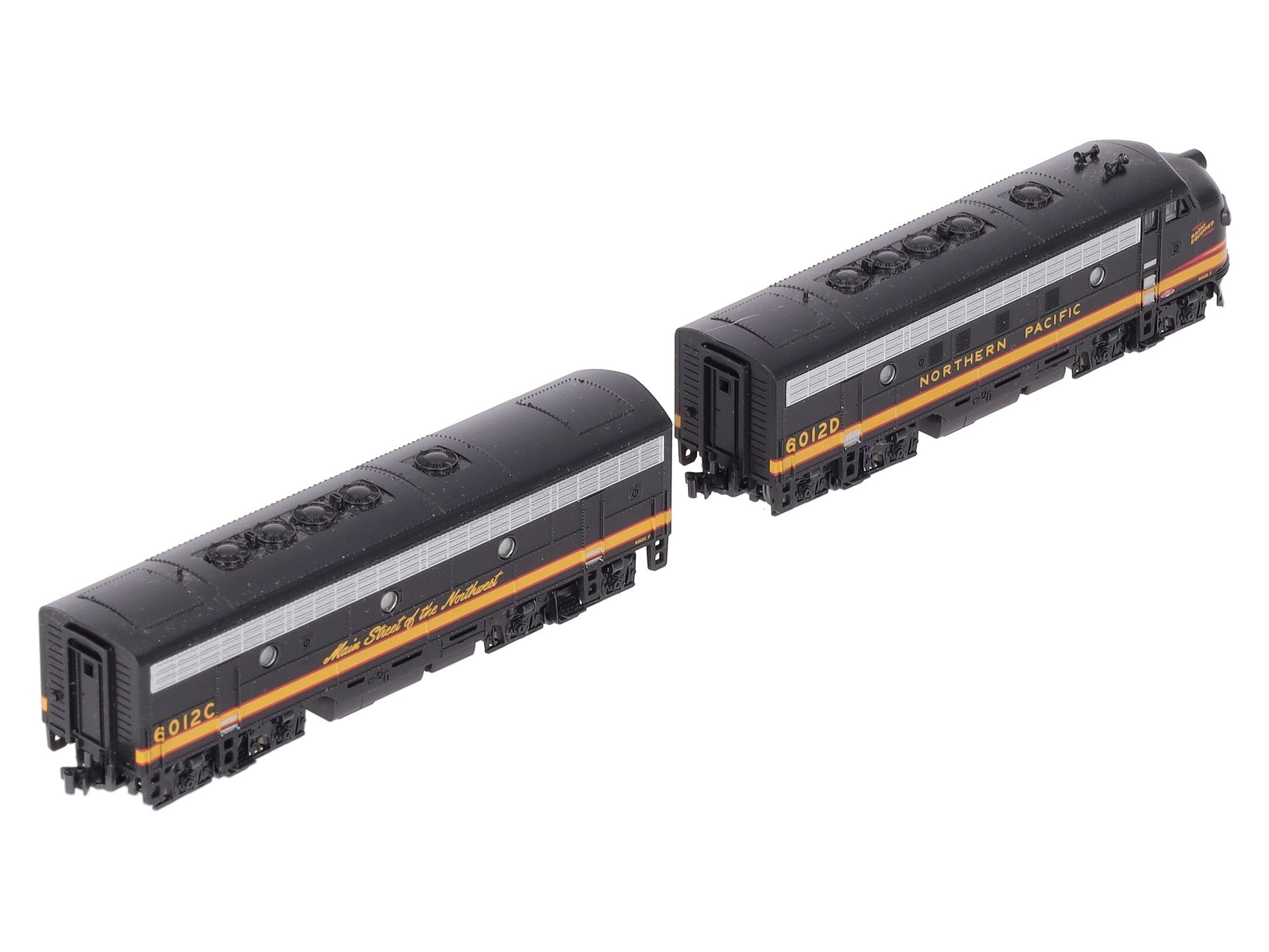 Kato 106-0423 N NP EMD F7 A/B Diesel Locomotive #6012D, 6012C (Set of 2) LN/Box
