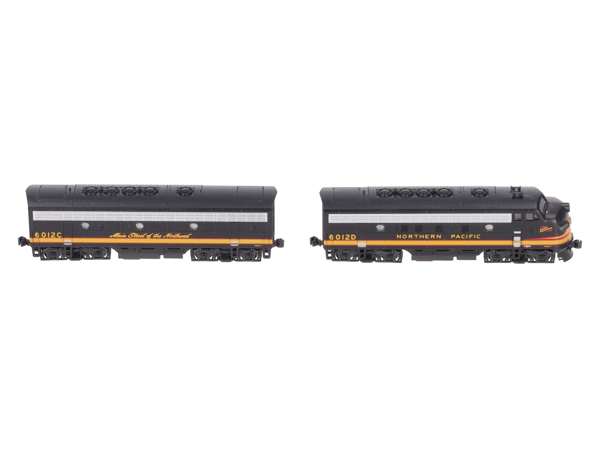 Kato 106-0423 N NP EMD F7 A/B Diesel Locomotive #6012D, 6012C (Set of 2) LN/Box