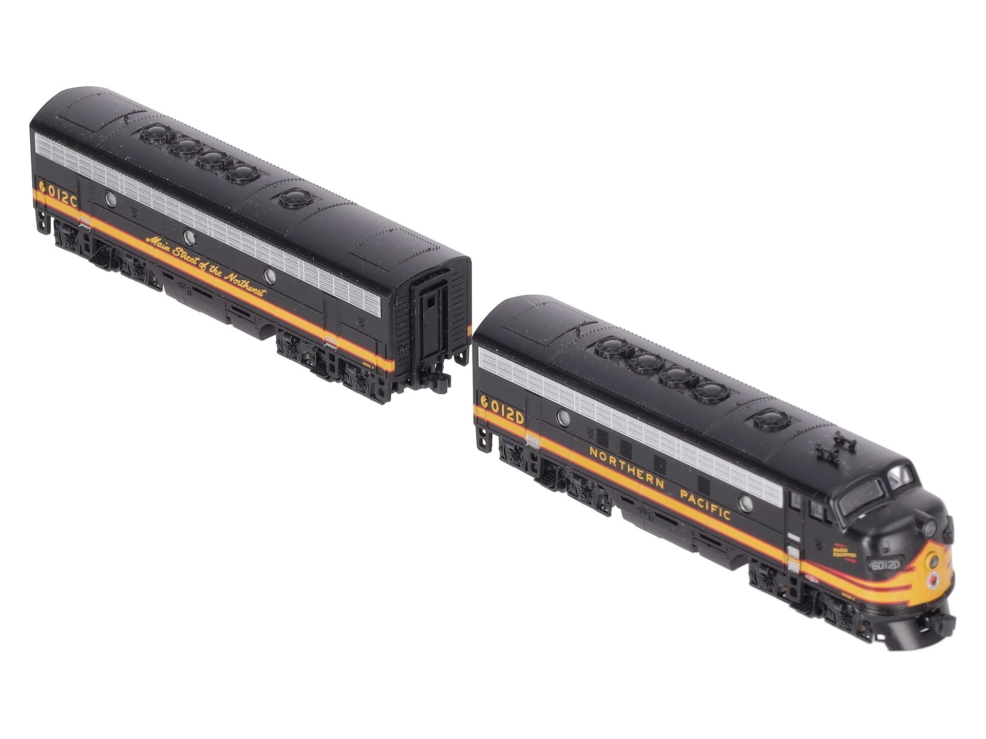Kato 106-0423 N NP EMD F7 A/B Diesel Locomotive #6012D, 6012C (Set of 2) LN/Box