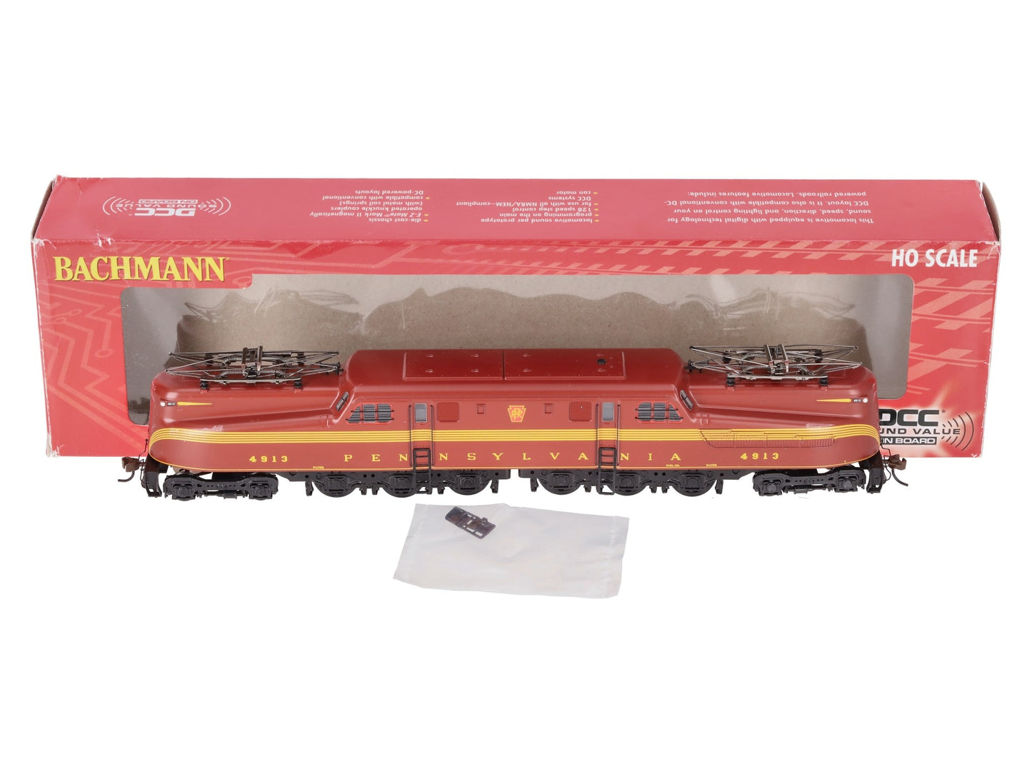 Bachmann 65302 HO Pennsylvania GG-1 Electric Locomotive #4913 w/DCC Sound EX/Box