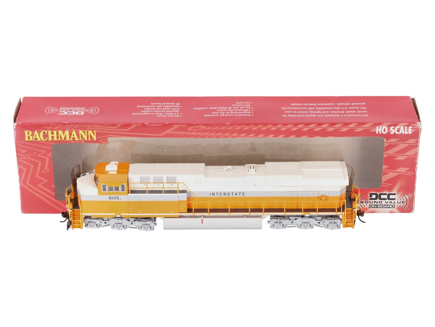 Bachmann 65406 HO Interstate GE ES44AC Diesel Locomotive #8105 w/ Sound and DCC