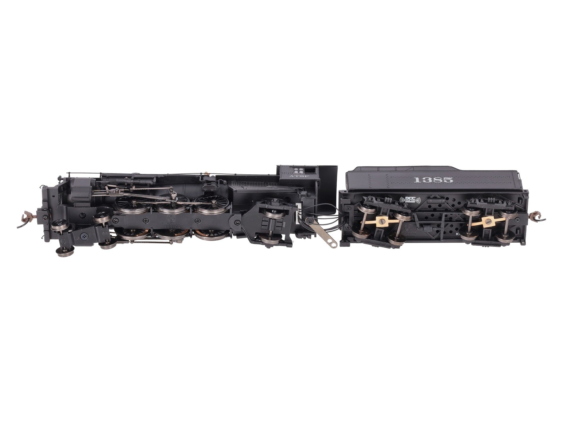 Bachmann 52803 HO Santa Fe 4-6-2 Pacific Locomotive & Tender #1385 EX/Box