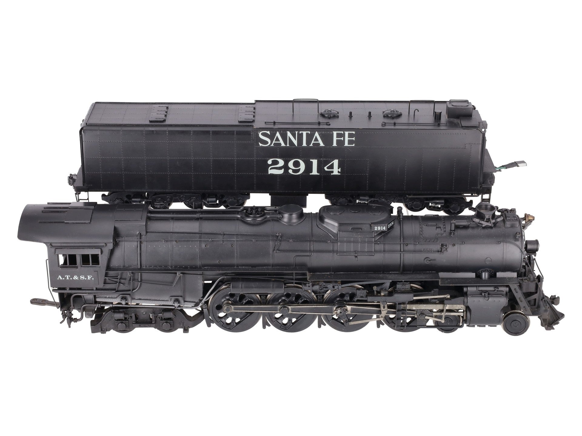 US Hobbies 4-8-4 O Santa Fe BRASS Steam Locomotive and Tender