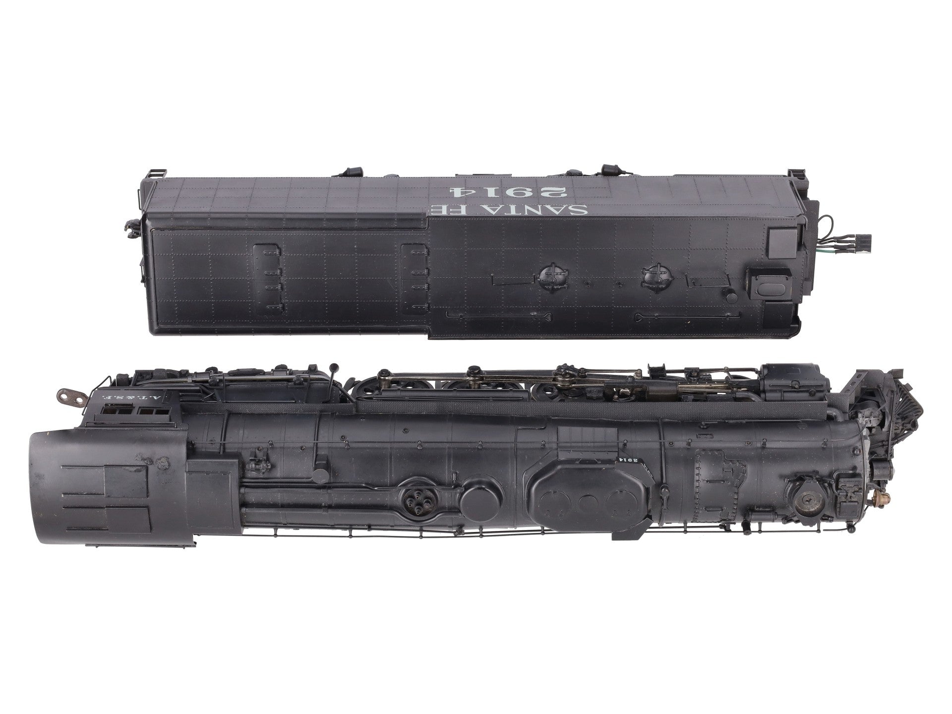 US Hobbies 4-8-4 O Santa Fe BRASS Steam Locomotive and Tender