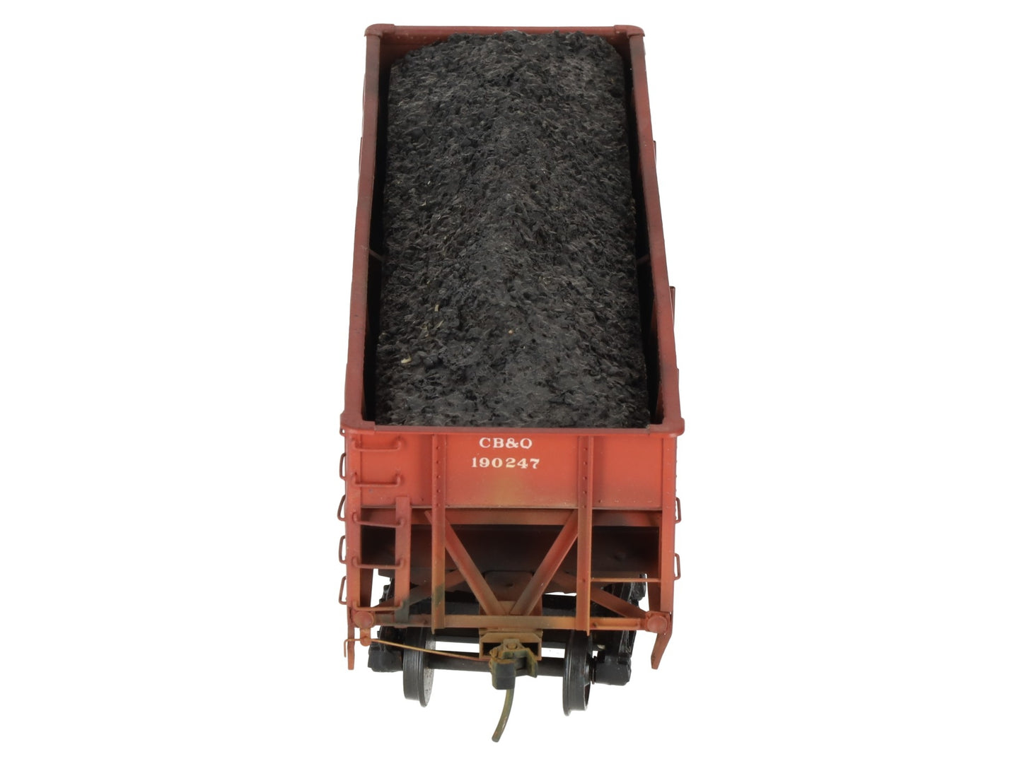 Precision Scale Co 15009 O Scale BRASS CB&Q 55 Ton Composite Twin Hopper[2-Rail]/Box