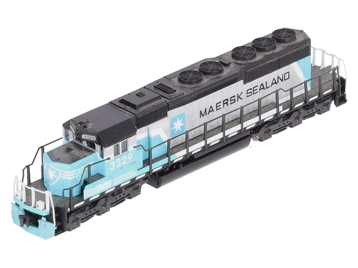 Kato 176-4959 N NS Maersk Paint SD40-2 Mid Production Diesel Locomotive #3329
