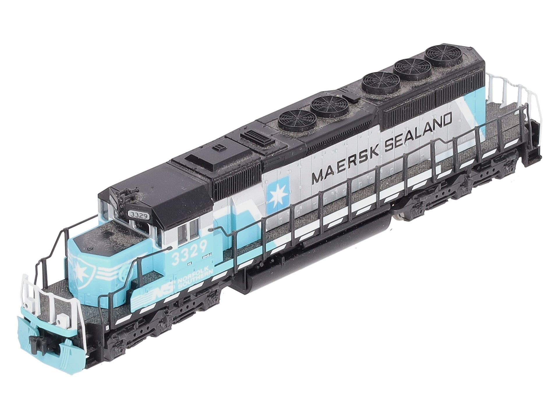 Kato 176-4959 N NS Maersk Paint SD40-2 Mid Production Diesel Locomotive #3329