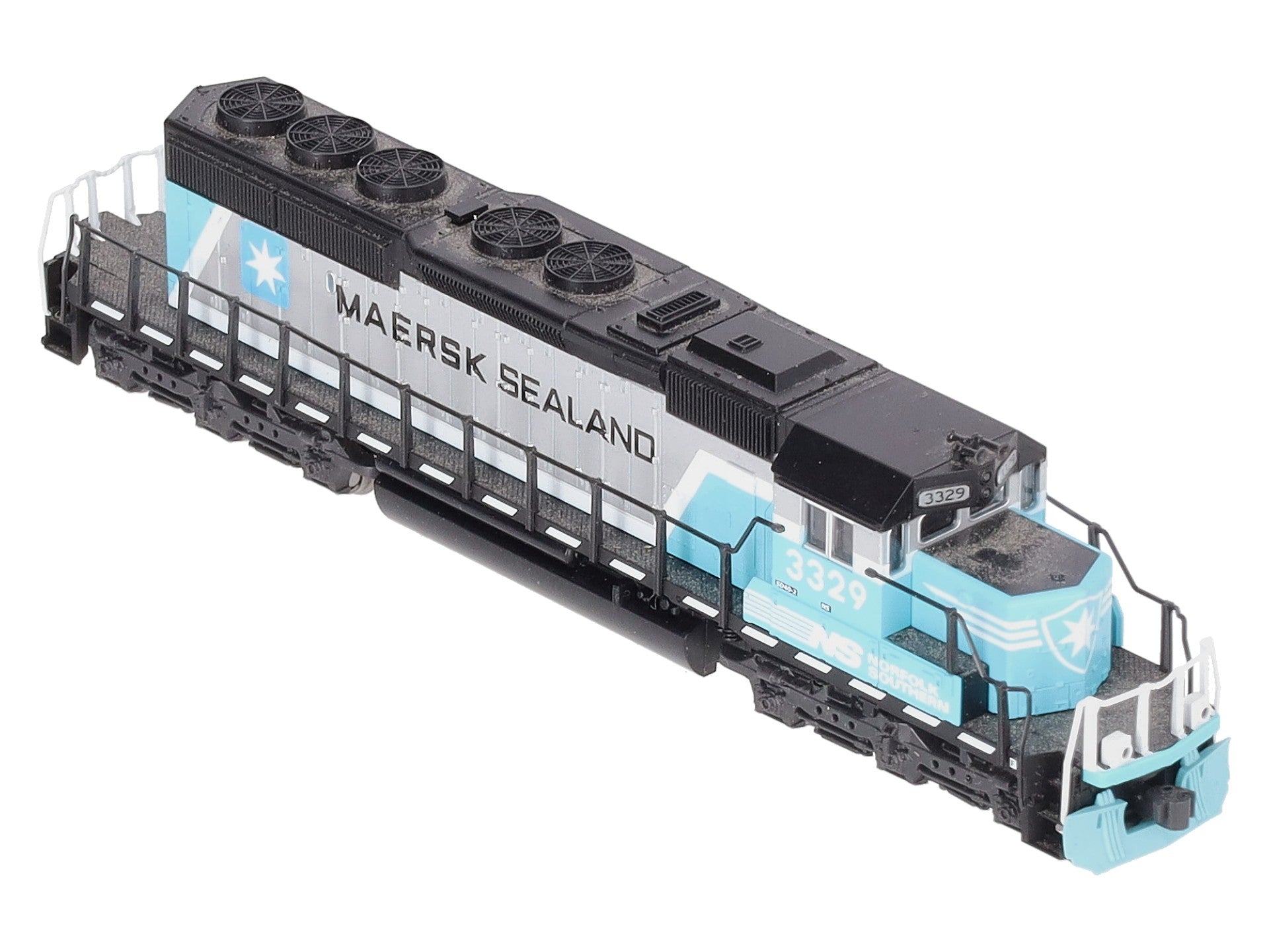 Kato 176-4959 N NS Maersk Paint SD40-2 Mid Production Diesel Locomotive #3329