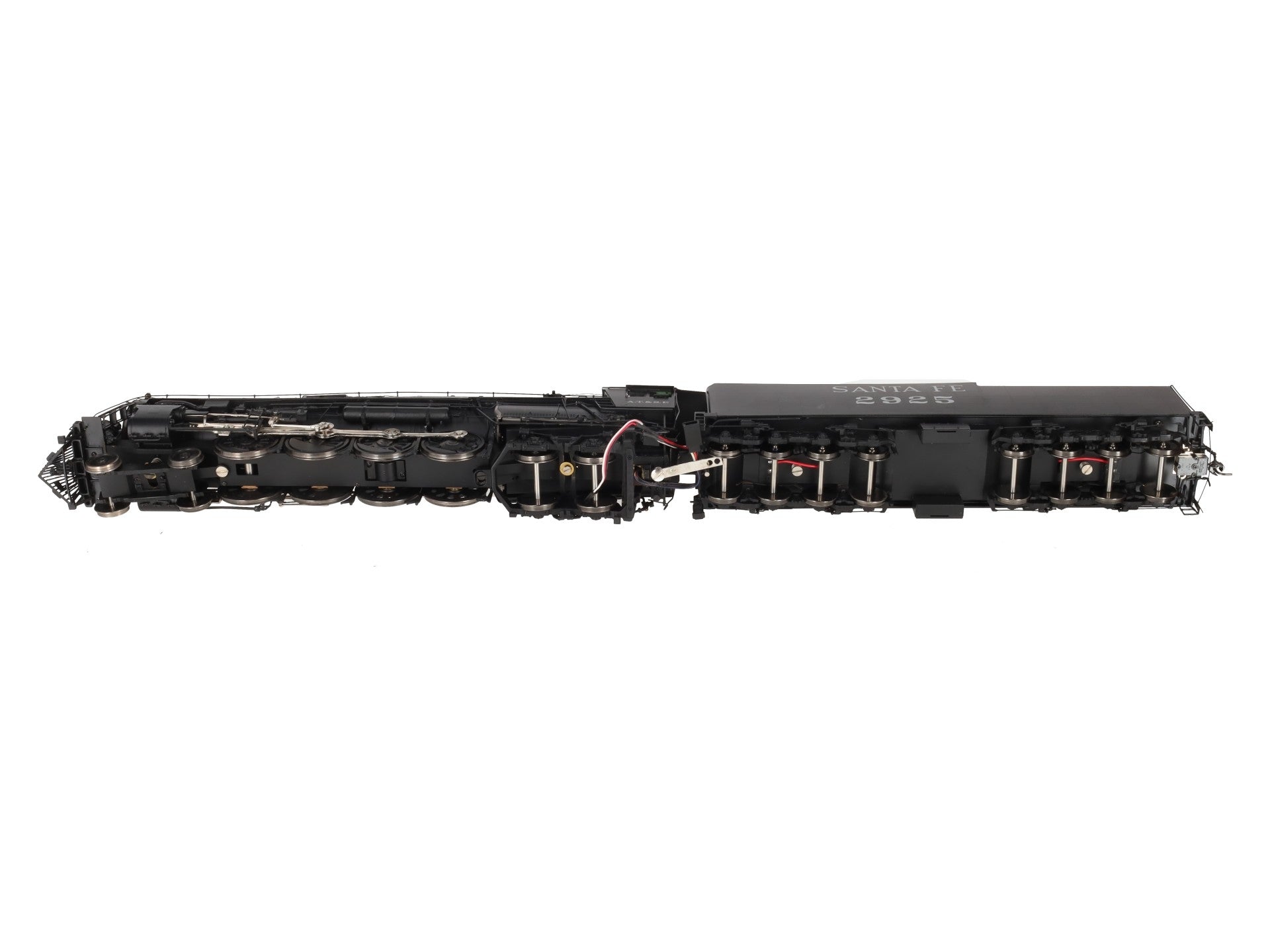 3rd Rail O Scale 2-Rail BRASS ATSF 4-8-4 Steam Locomotive & Tender #2925 w/DC VG