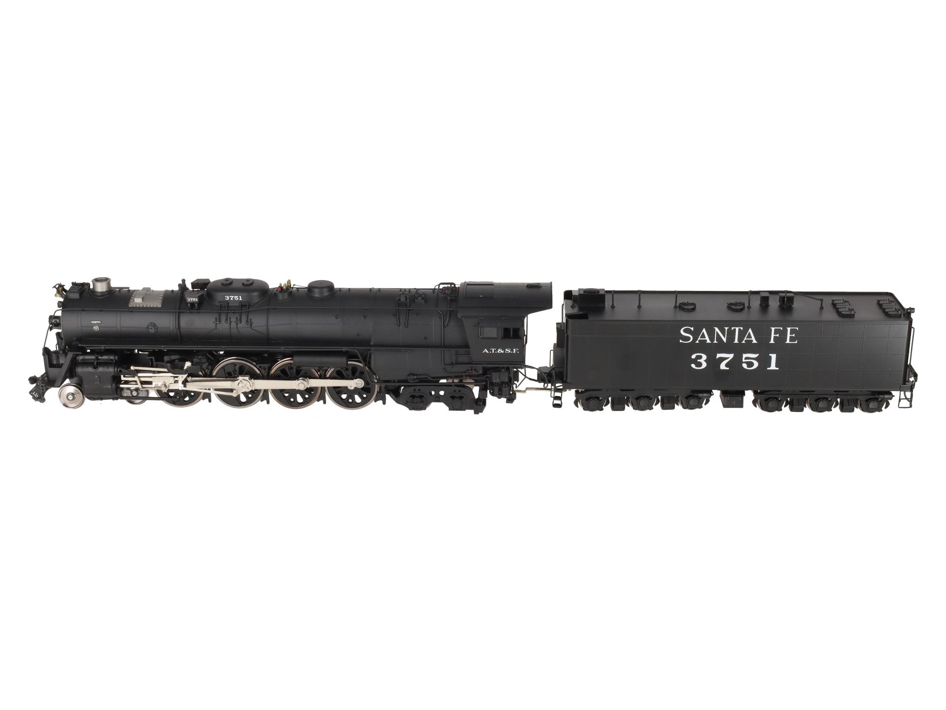 Sunset Models 3751 O Santa Fe 4-8-4 Steam Locomotive and Tender #3751 (2-Rail) EX