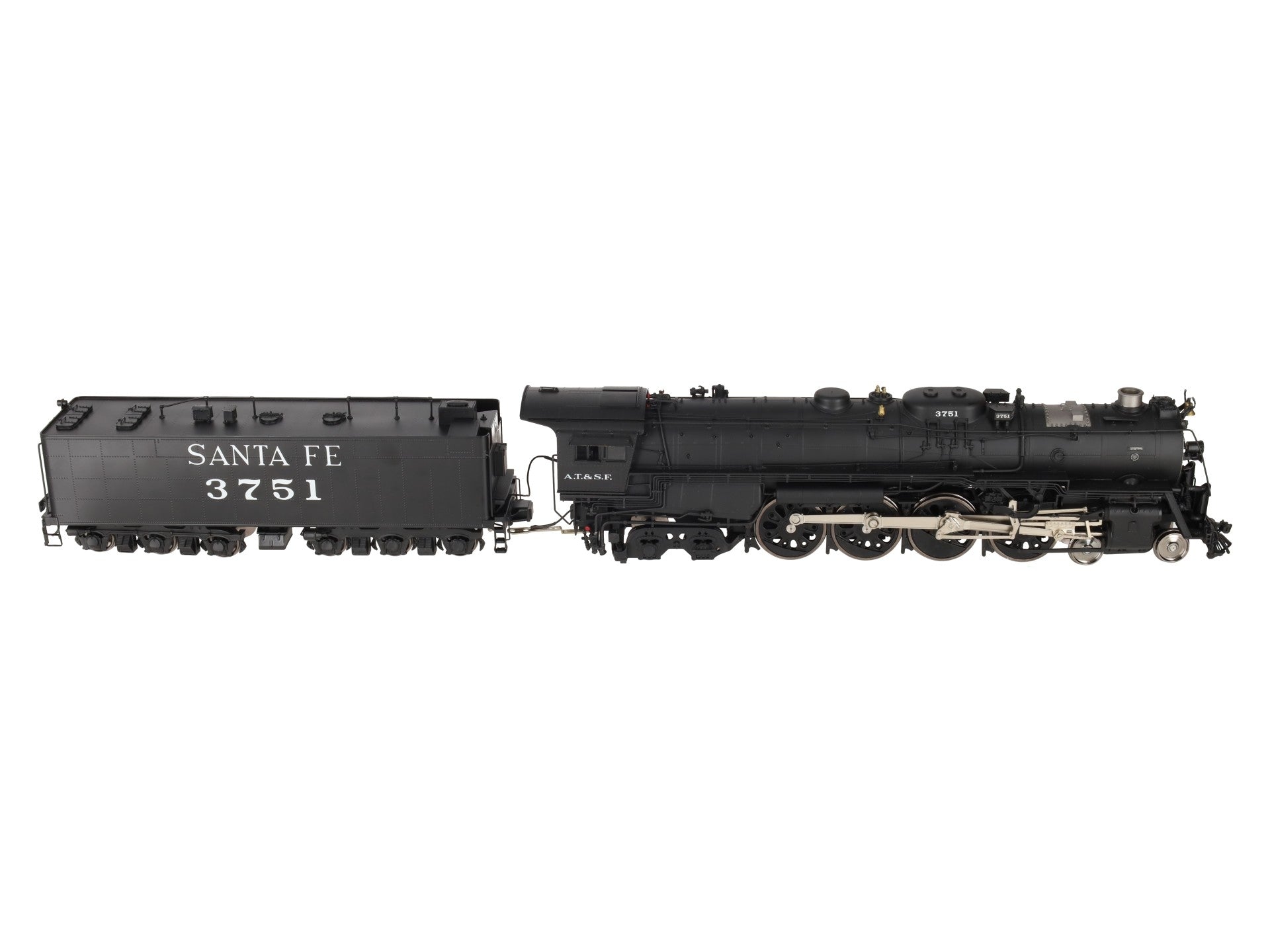 Sunset Models 3751 O Santa Fe 4-8-4 Steam Locomotive and Tender #3751 (2-Rail) EX
