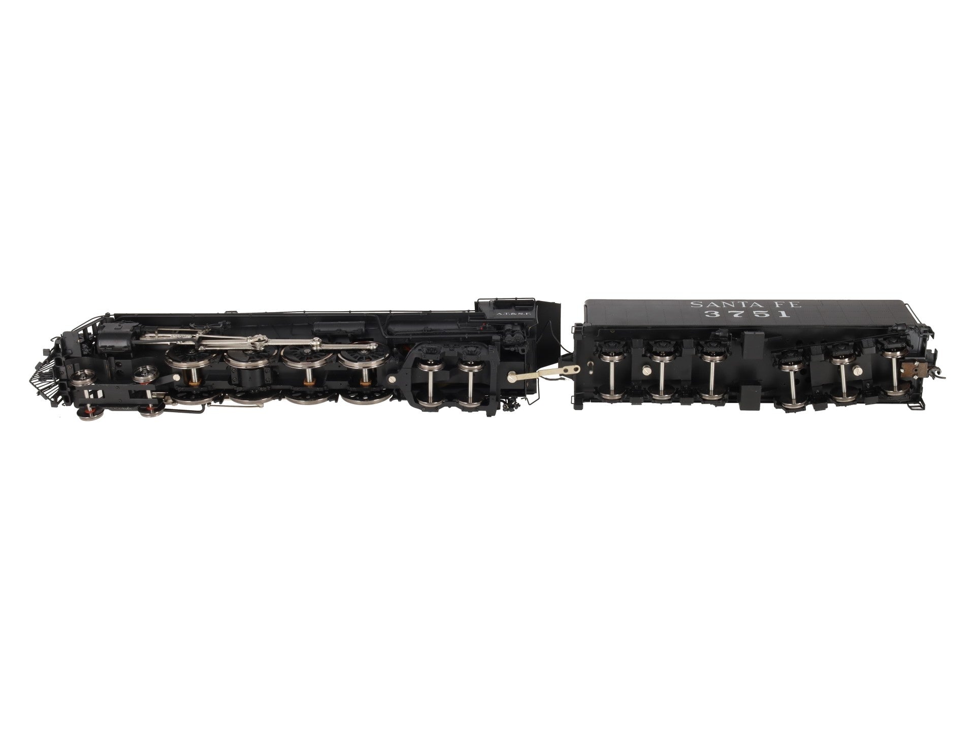 Sunset Models 3751 O Santa Fe 4-8-4 Steam Locomotive and Tender #3751 (2-Rail) EX