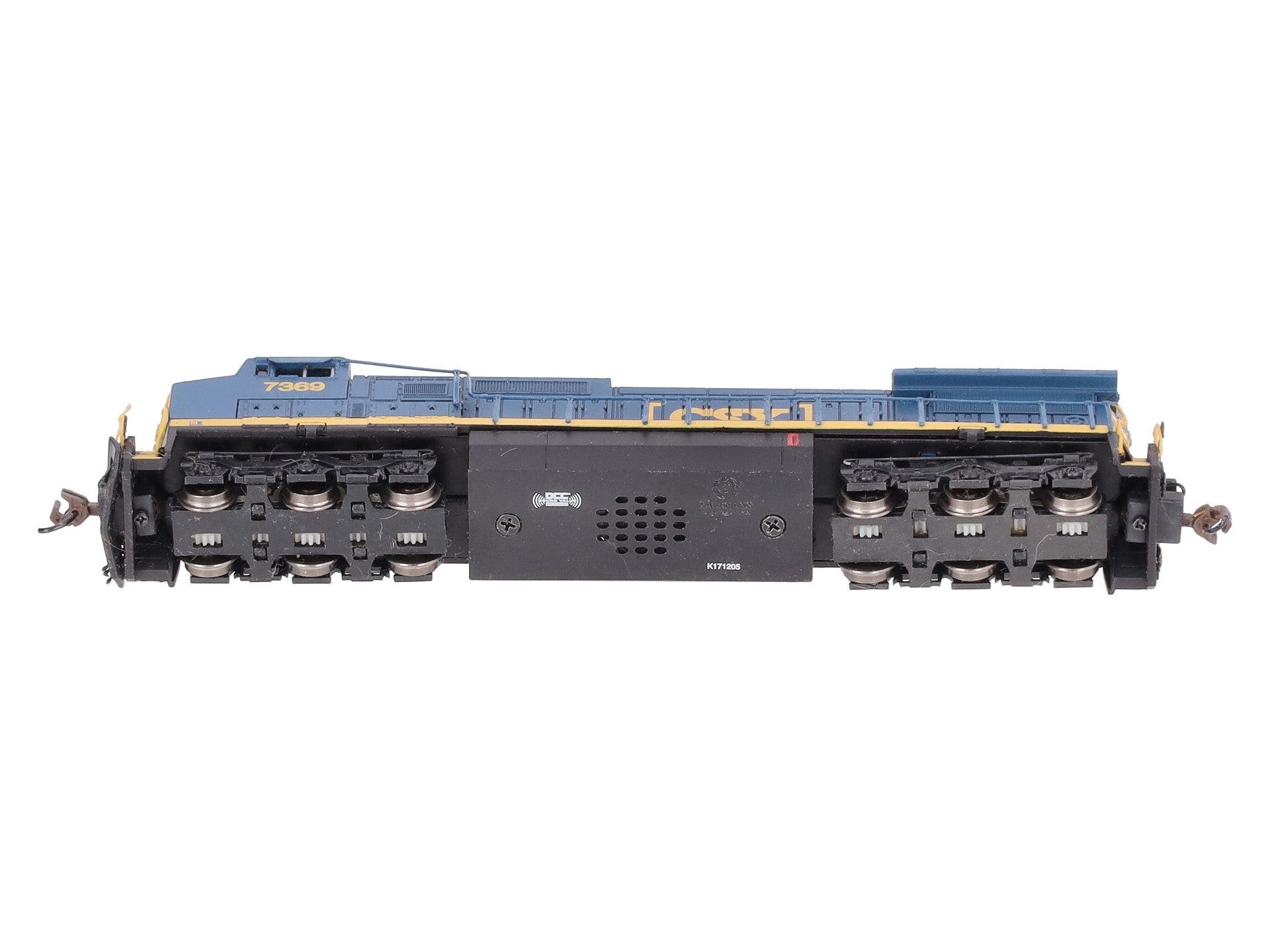 Bachmann 67353 N CSX Dash 8-40CW Diesel Locomotive with Sound and DCC #7369