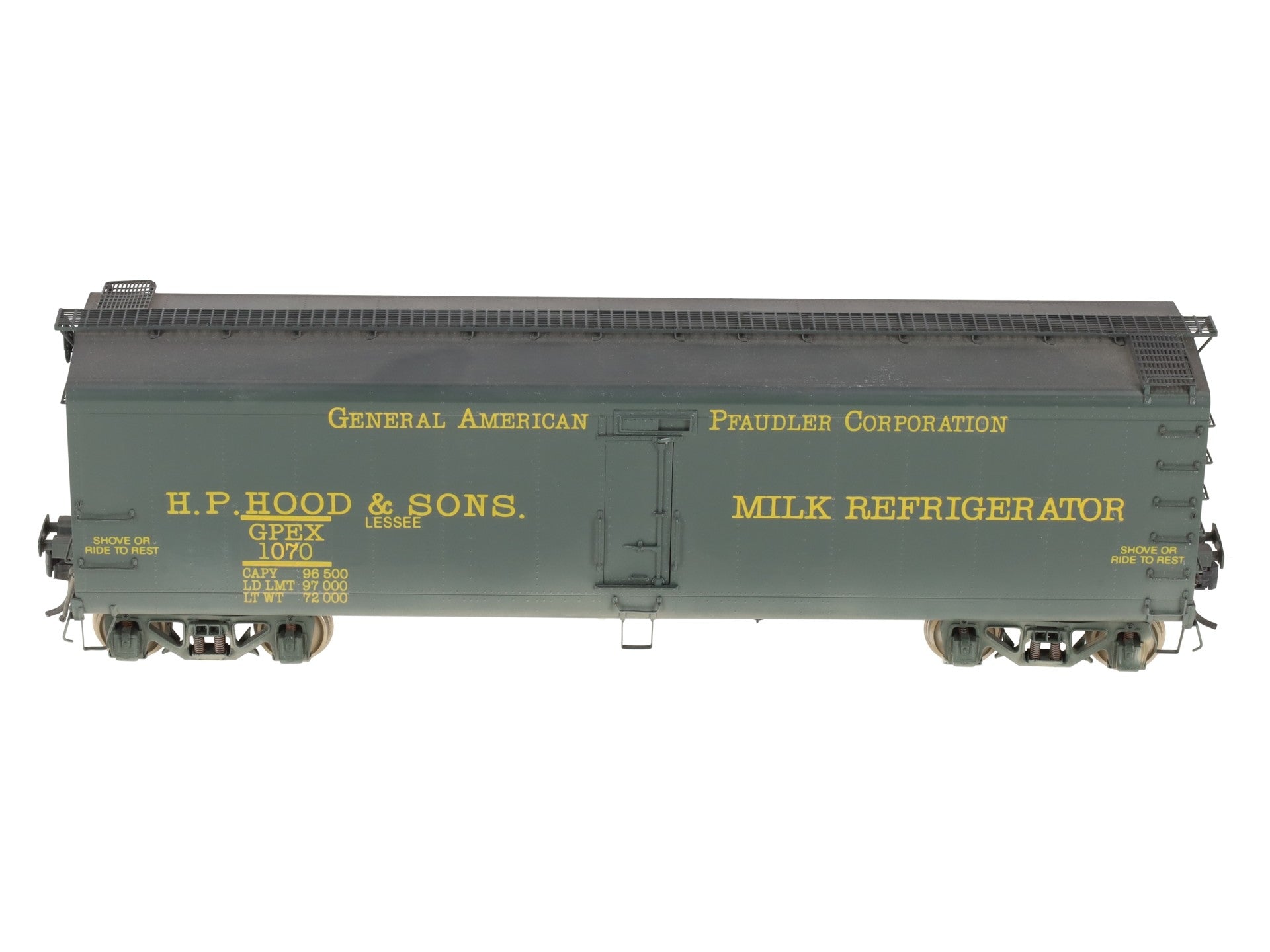 Precision Scale Co. 16209-1 BRASS O Scale GPEX 41' Milk Refrigerator Car [2Rail] EX/Box