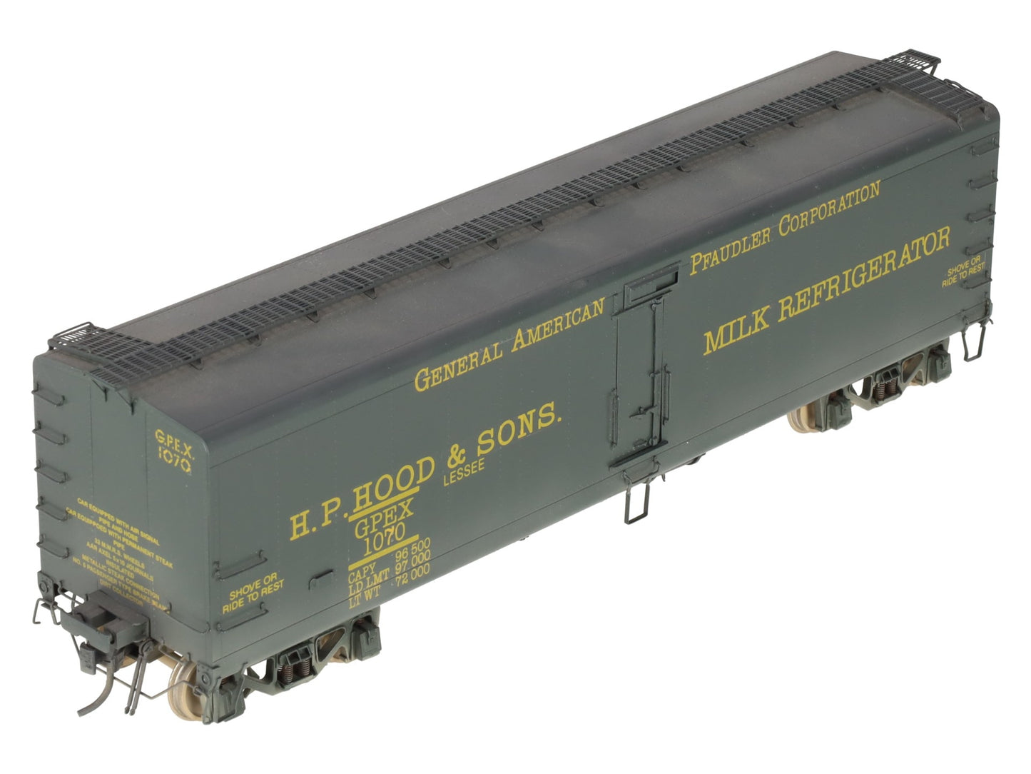 Precision Scale Co. 16209-1 BRASS O Scale GPEX 41' Milk Refrigerator Car [2Rail] EX/Box