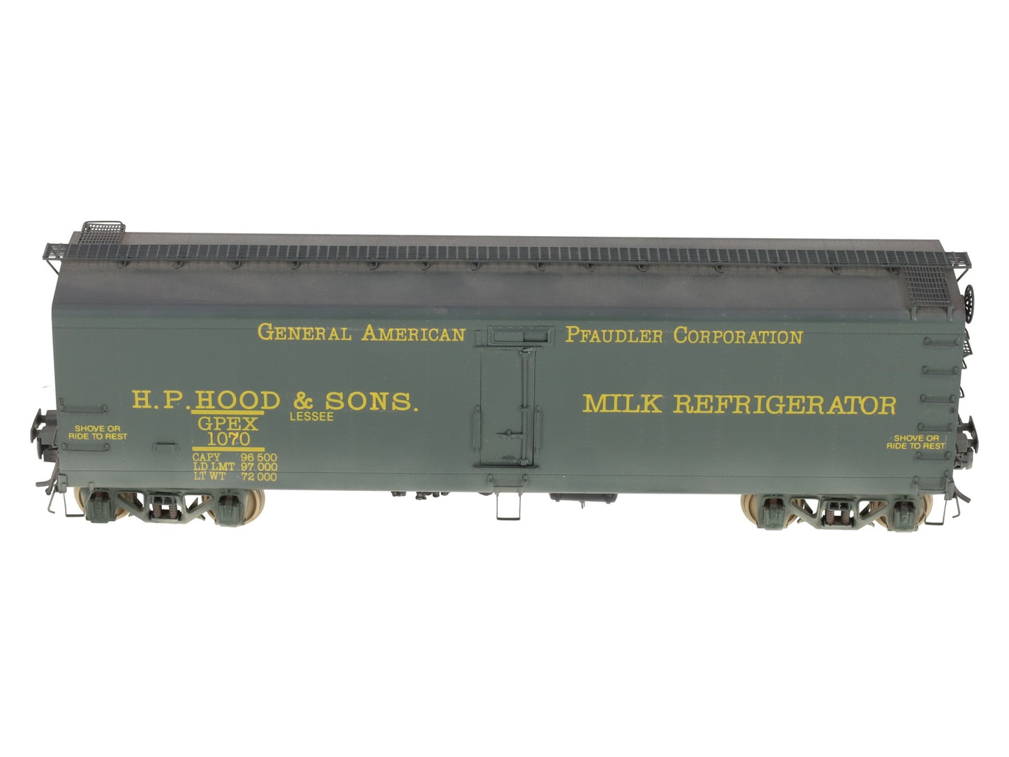 Precision Scale Co. 16209-1 BRASS O Scale GPEX 41' Milk Refrigerator Car [2Rail] EX/Box