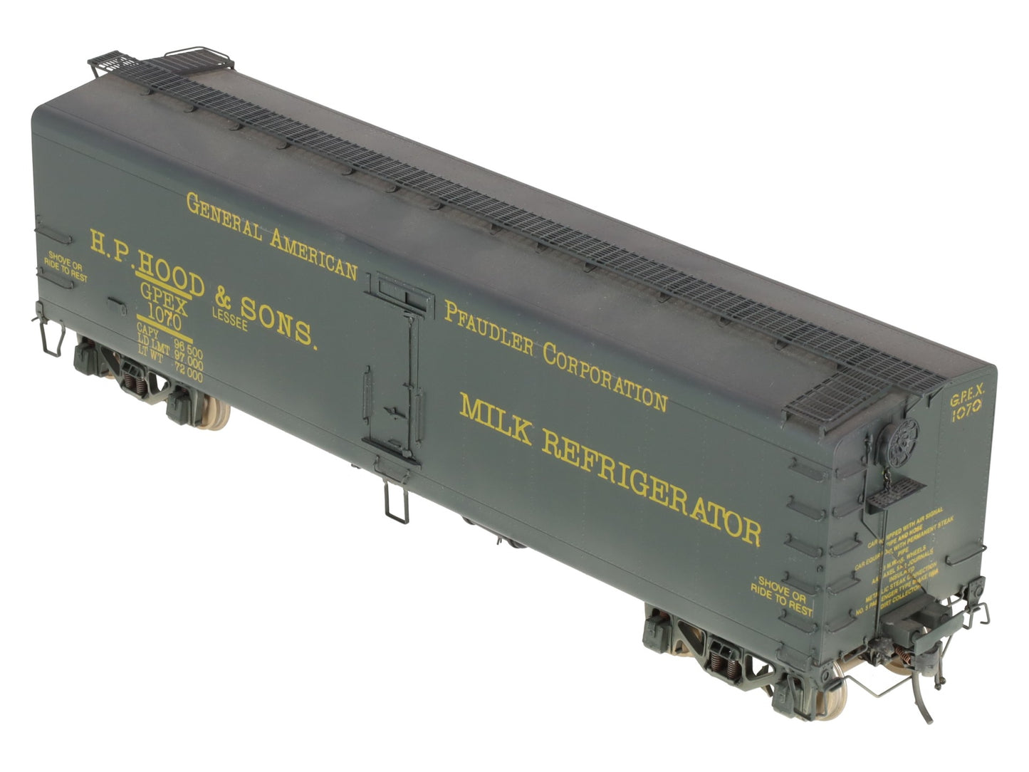 Precision Scale Co. 16209-1 BRASS O Scale GPEX 41' Milk Refrigerator Car [2Rail] EX/Box