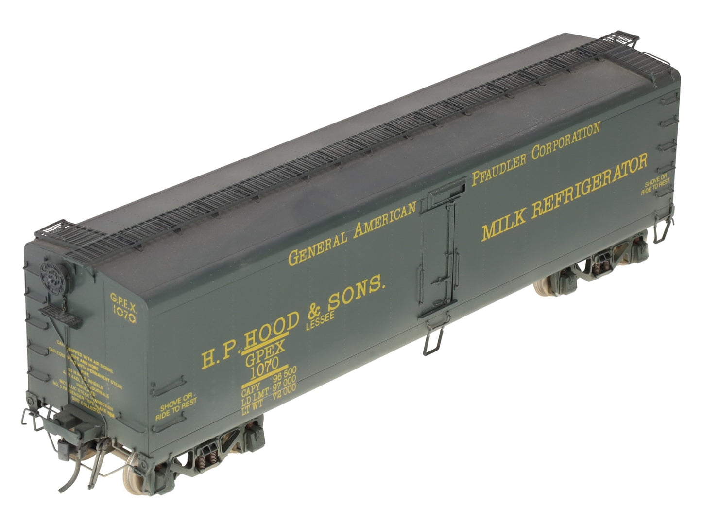 Precision Scale Co. 16209-1 BRASS O Scale GPEX 41' Milk Refrigerator Car [2Rail] EX/Box