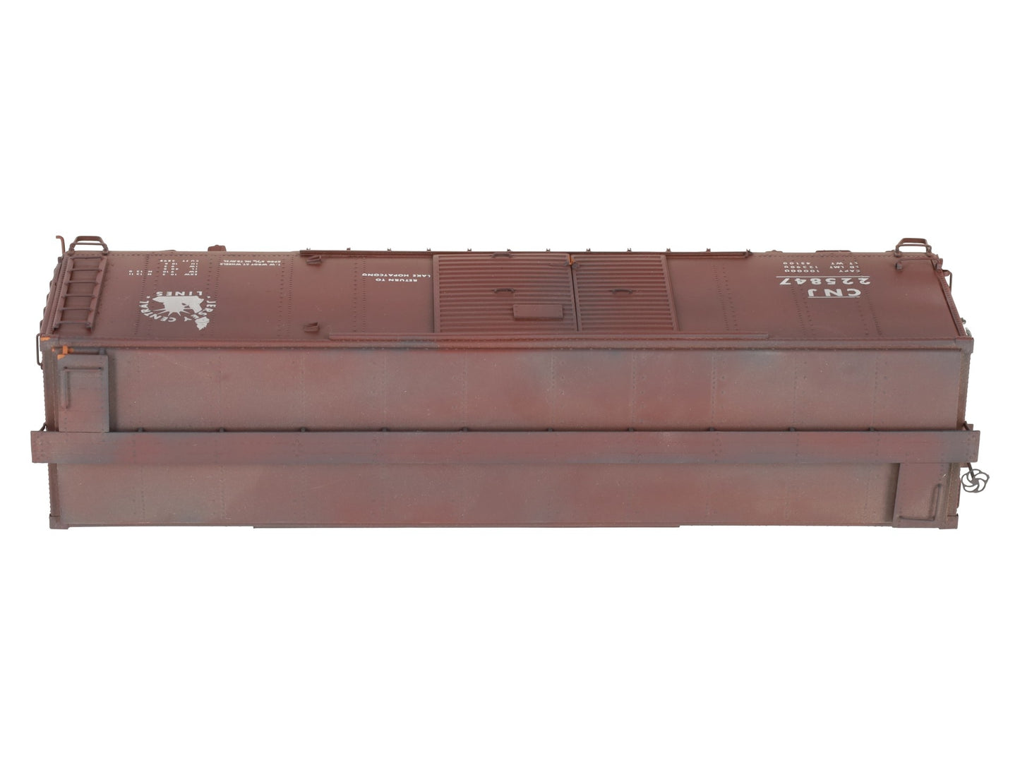 Precision Scale Company 15483 O BRASS CNJ X-28 Boxcar (Weathered) - 2 Rail/Box