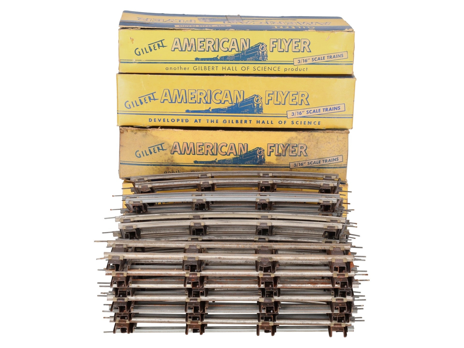 American Flyer Vintage S Postwar Track Sections # 702 & 700 (4 Boxes of 12) VG/Box