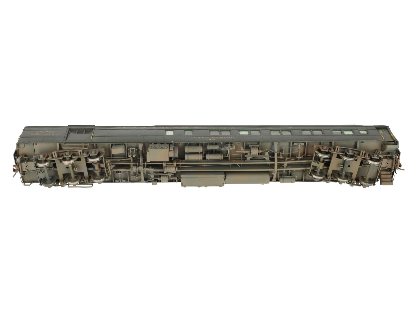 Precision Scale Co. 15401-1 O Scale BRASS B&O Pullman HW Combo Car- Custom/Box