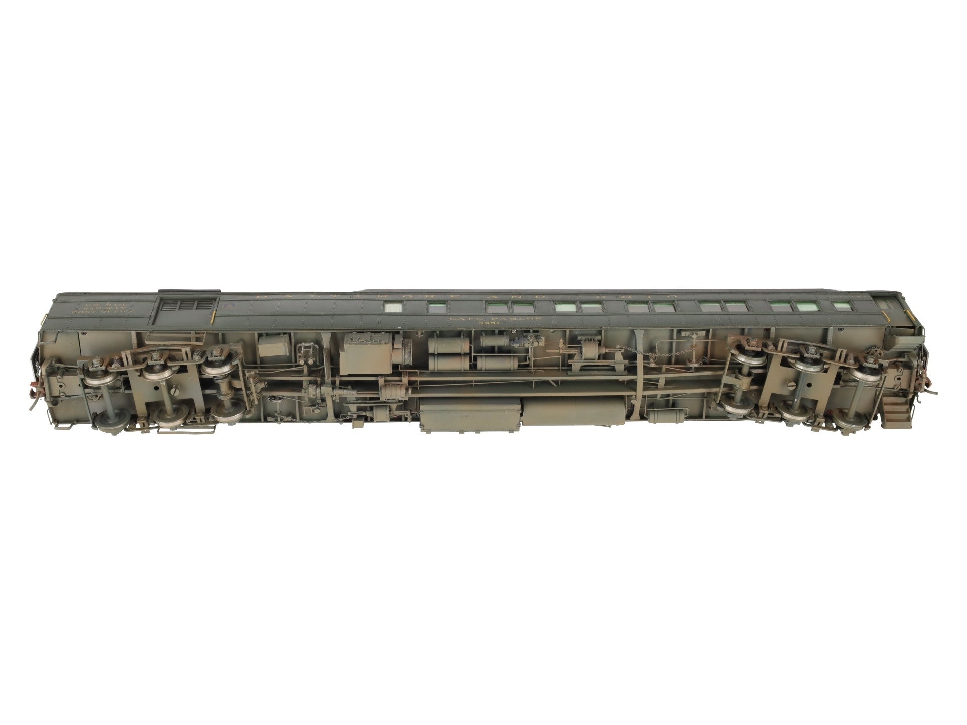 Precision Scale Co. 15401-1 O Scale BRASS B&O Pullman HW Combo Car- Custom/Box