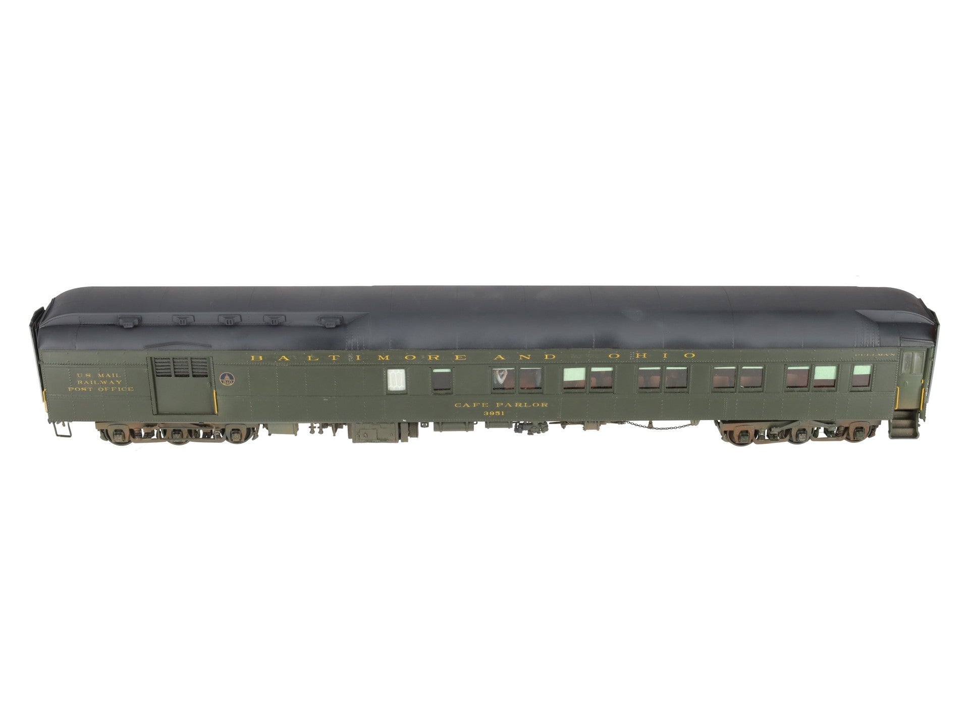 Precision Scale Co. 15401-1 O Scale BRASS B&O Pullman HW Combo Car- Custom/Box