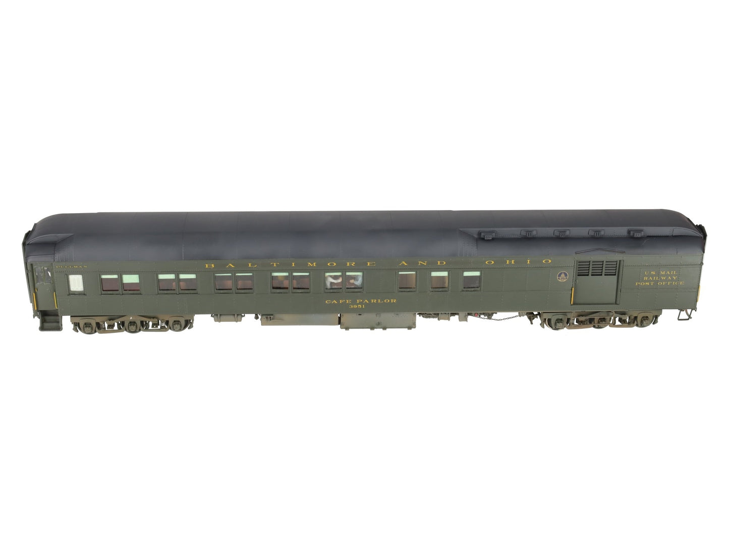 Precision Scale Co. 15401-1 O Scale BRASS B&O Pullman HW Combo Car- Custom/Box