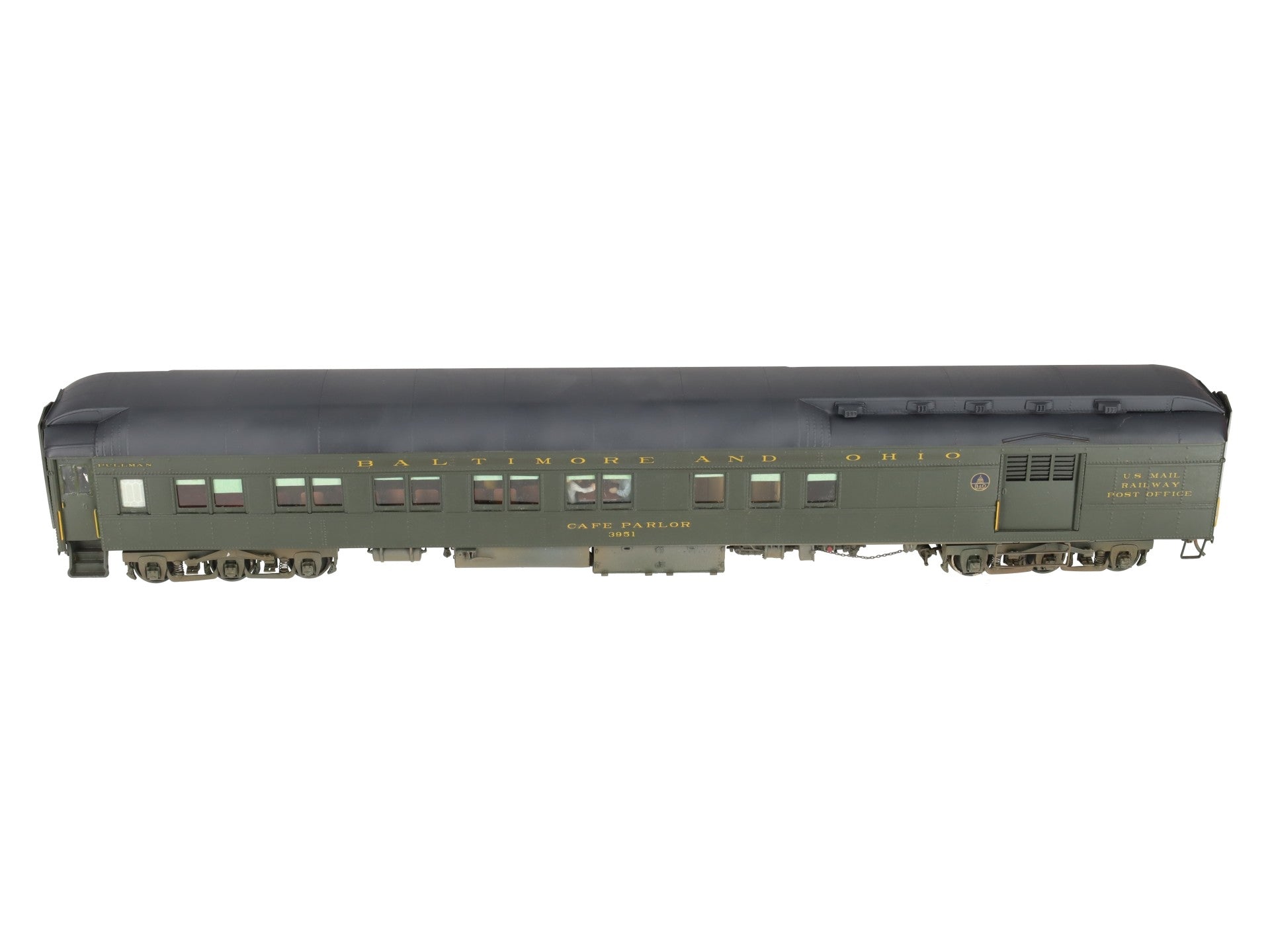 Precision Scale Co. 15401-1 O Scale BRASS B&O Pullman HW Combo Car- Custom/Box