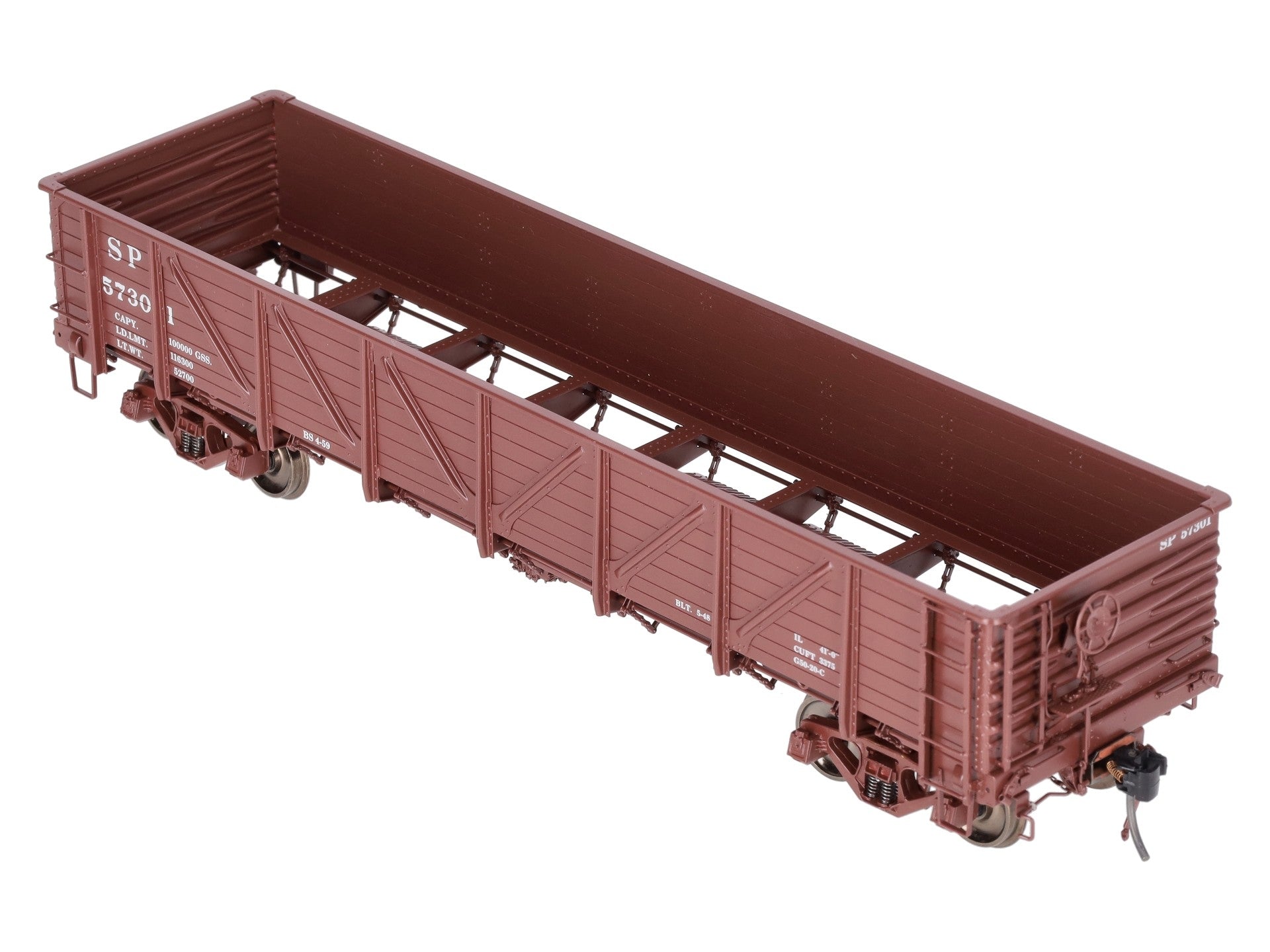 Precision Scale Co. 17019-1 O Brass SP G-50-20 Gondola #57301 (2-Rail) EX/Box
