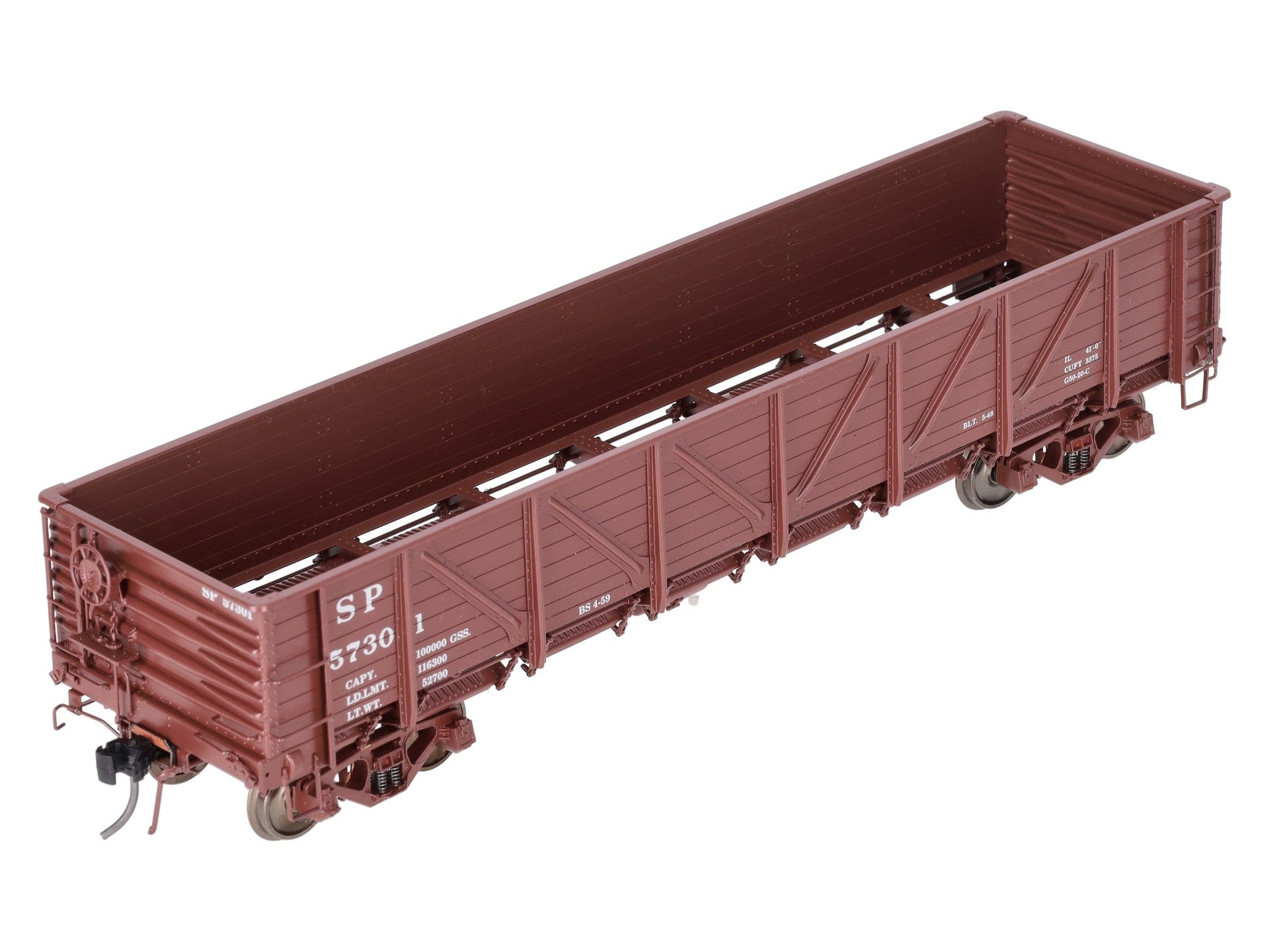 Precision Scale Co. 17019-1 O Brass SP G-50-20 Gondola #57301 (2-Rail) EX/Box