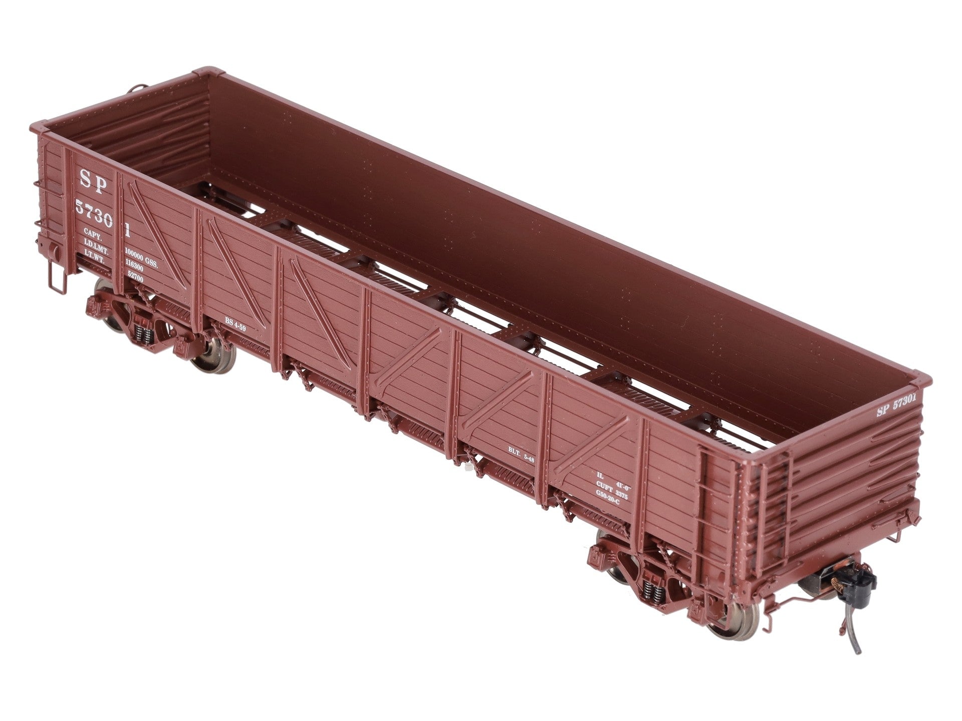 Precision Scale Co. 17019-1 O Brass SP G-50-20 Gondola #57301 (2-Rail) EX/Box