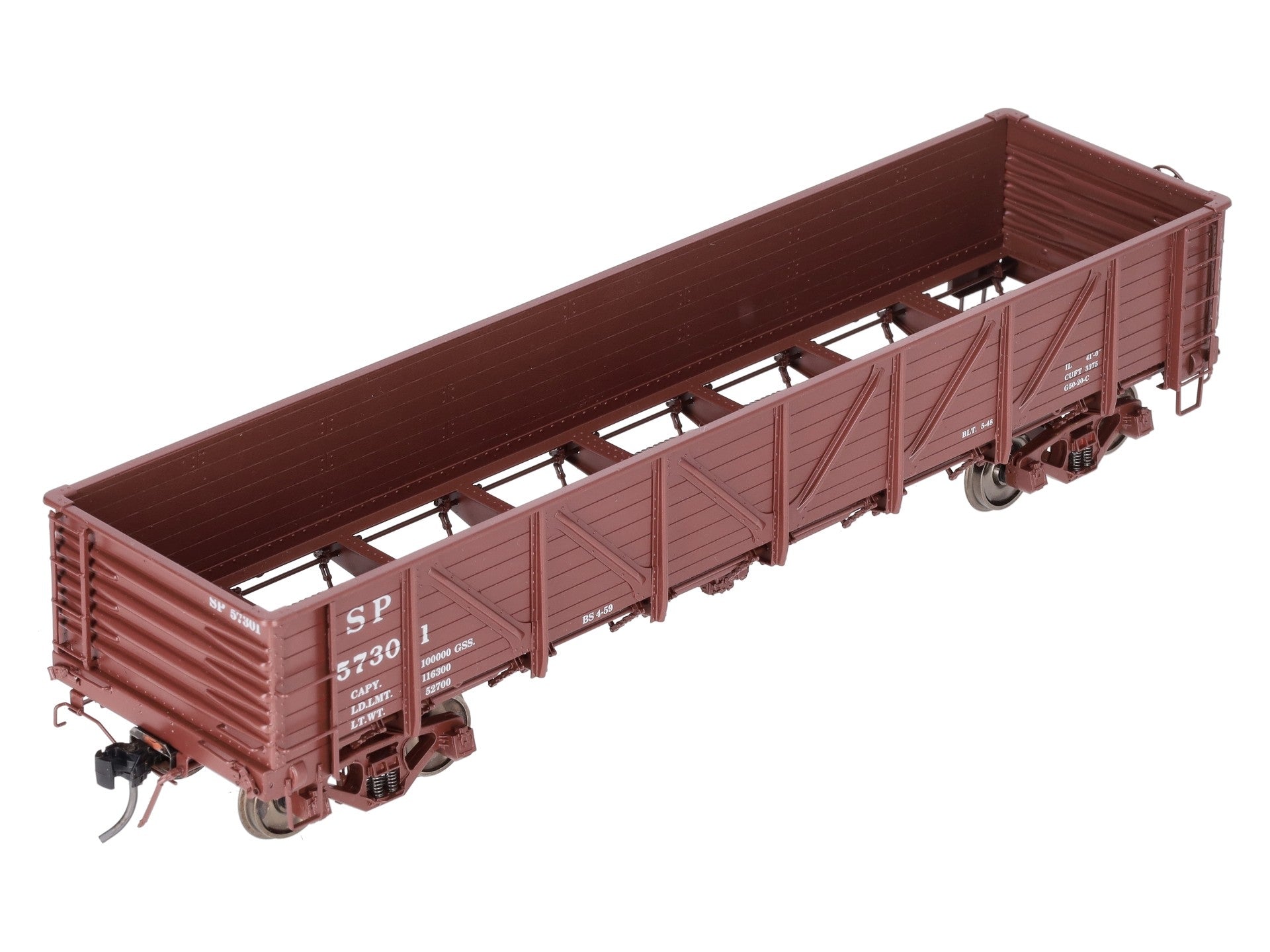 Precision Scale Co. 17019-1 O Brass SP G-50-20 Gondola #57301 (2-Rail) EX/Box