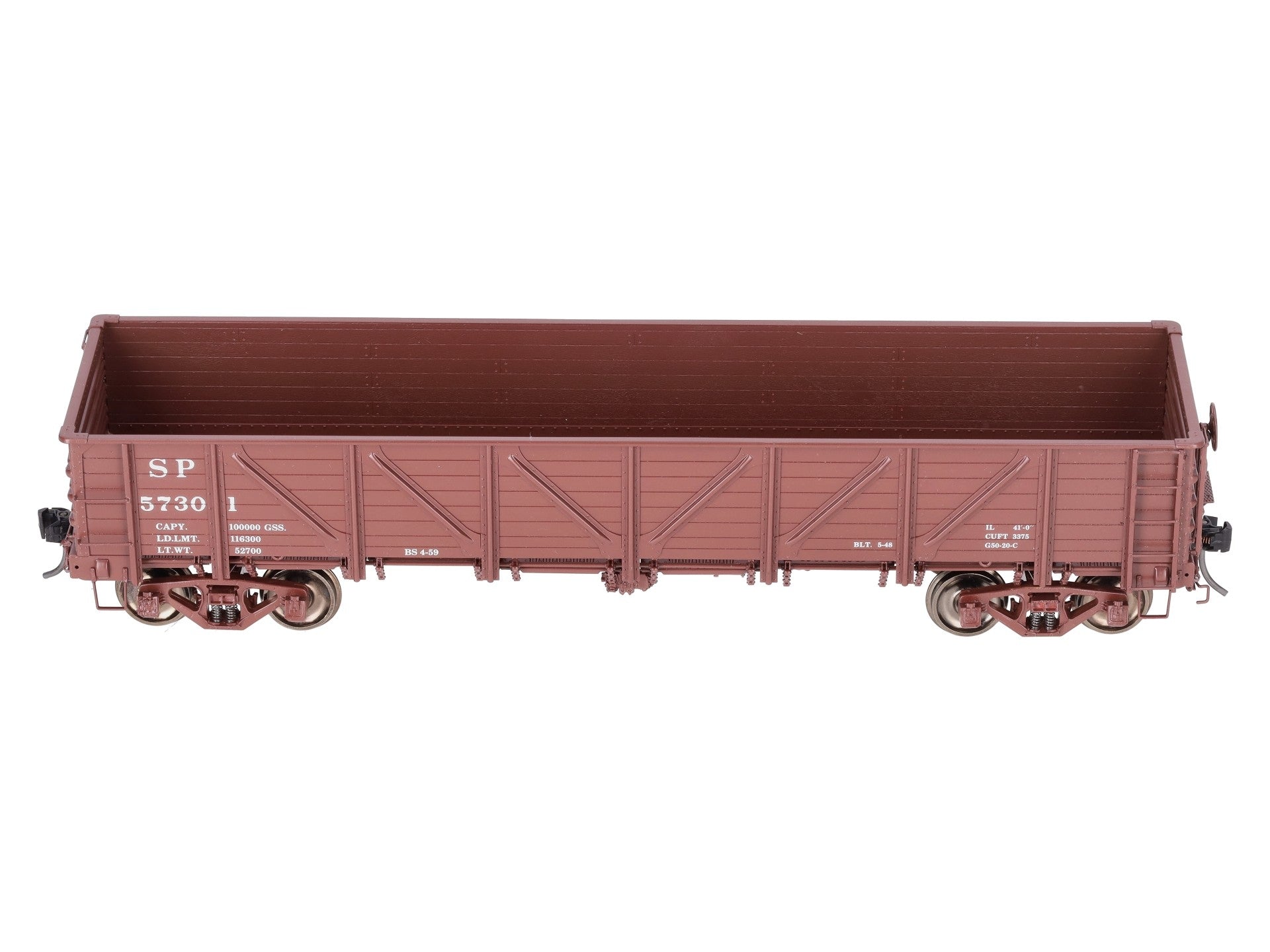 Precision Scale Co. 17019-1 O Brass SP G-50-20 Gondola #57301 (2-Rail) EX/Box