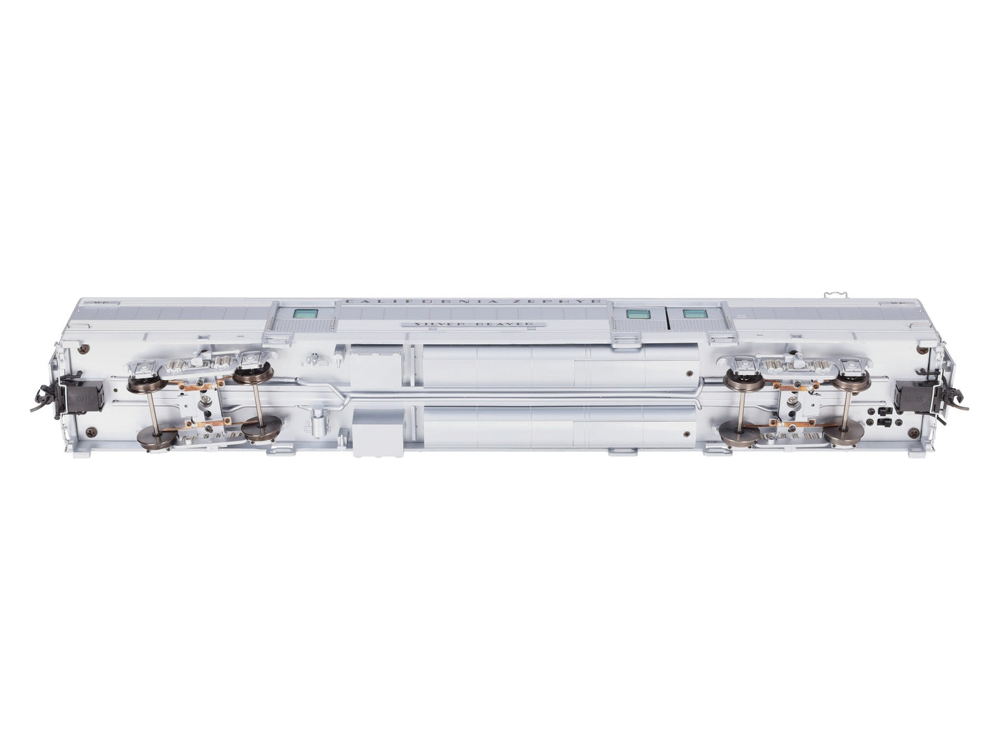 Atlas 3009003-1 O WP California Zephyr "Silver Beaver" Baggage Car (2-Rail)